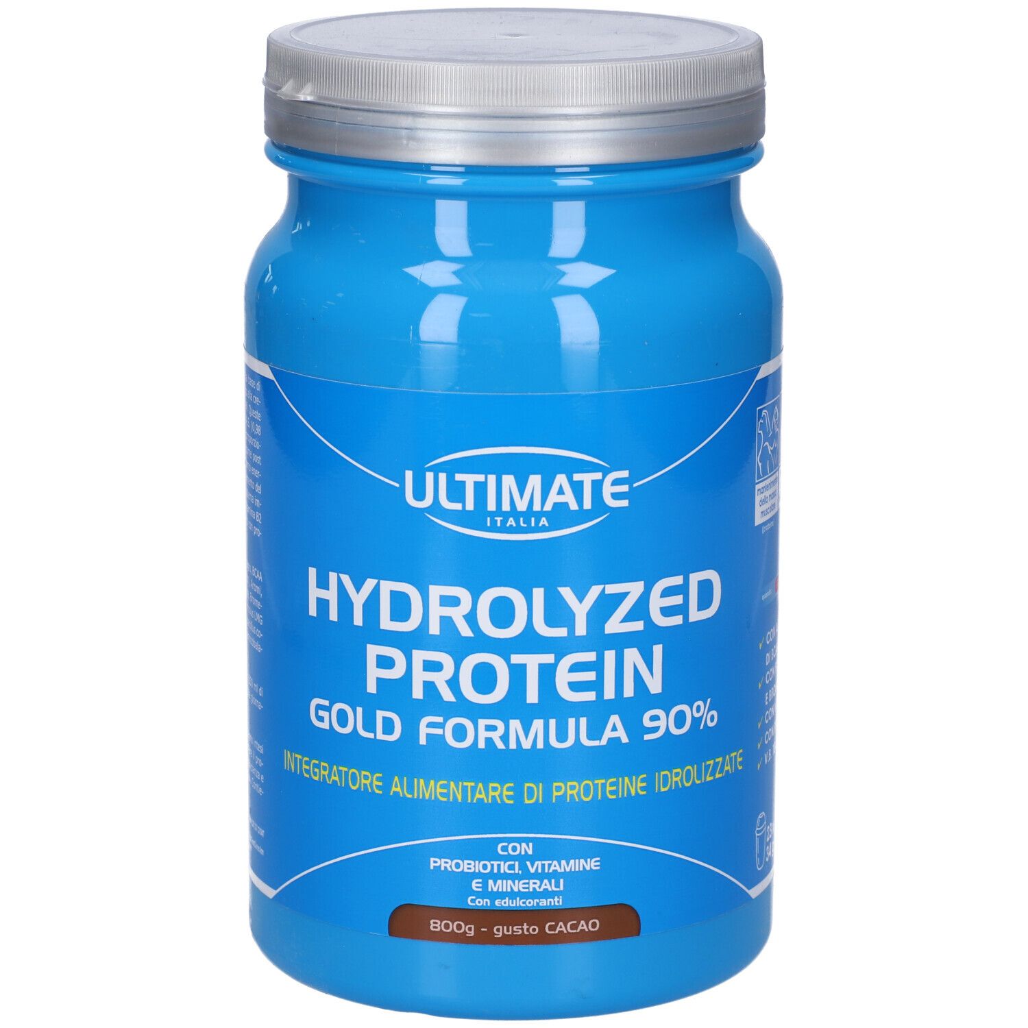 Ultimate Hydrolized Protein Gold Formula 90% Gusto Cacao 800 G Senza Glutine