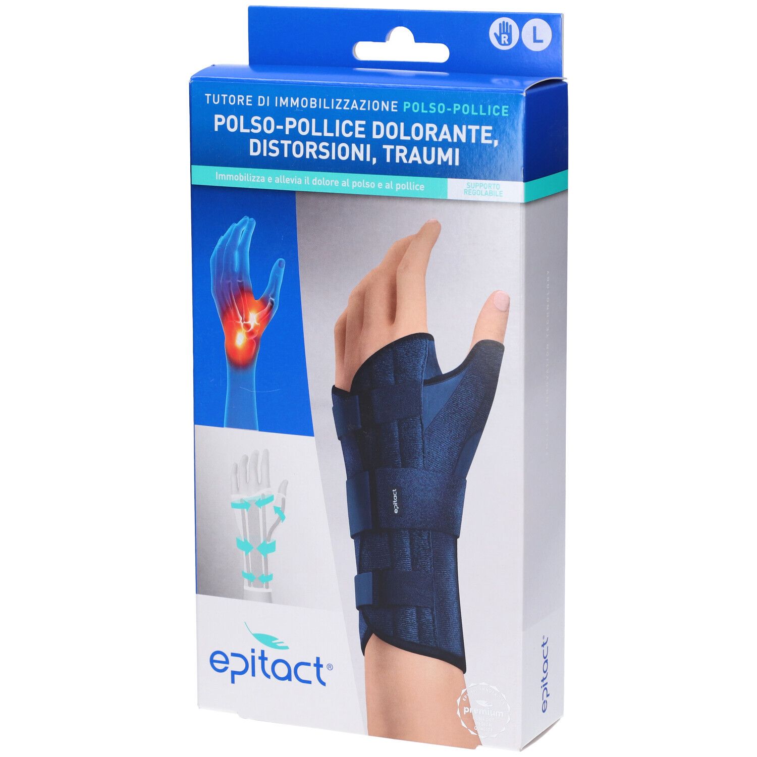 Epitact Tutore Immobilizzazione Polso-Pollice Mano Destra Taglia L