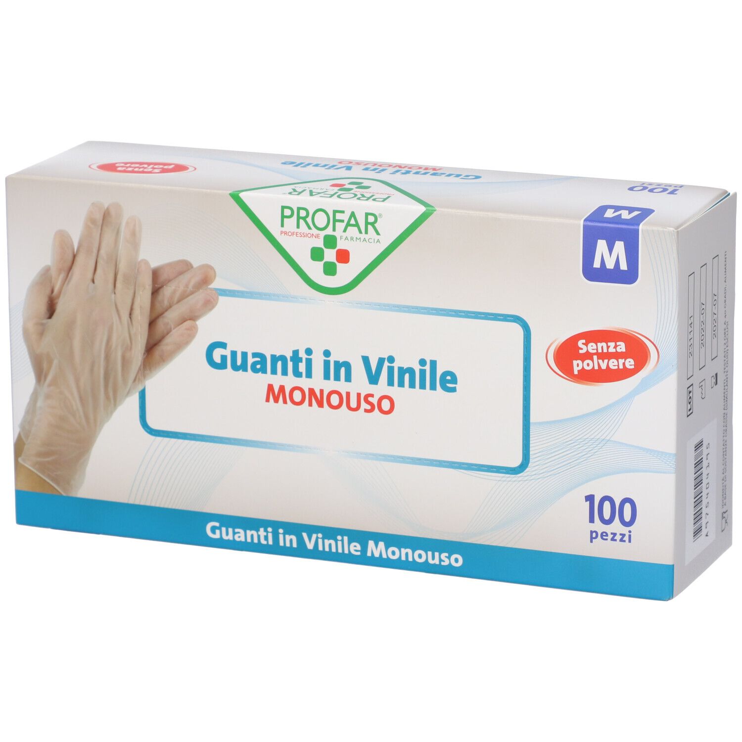 Profar Guanto In Vinile Senza Polvere M