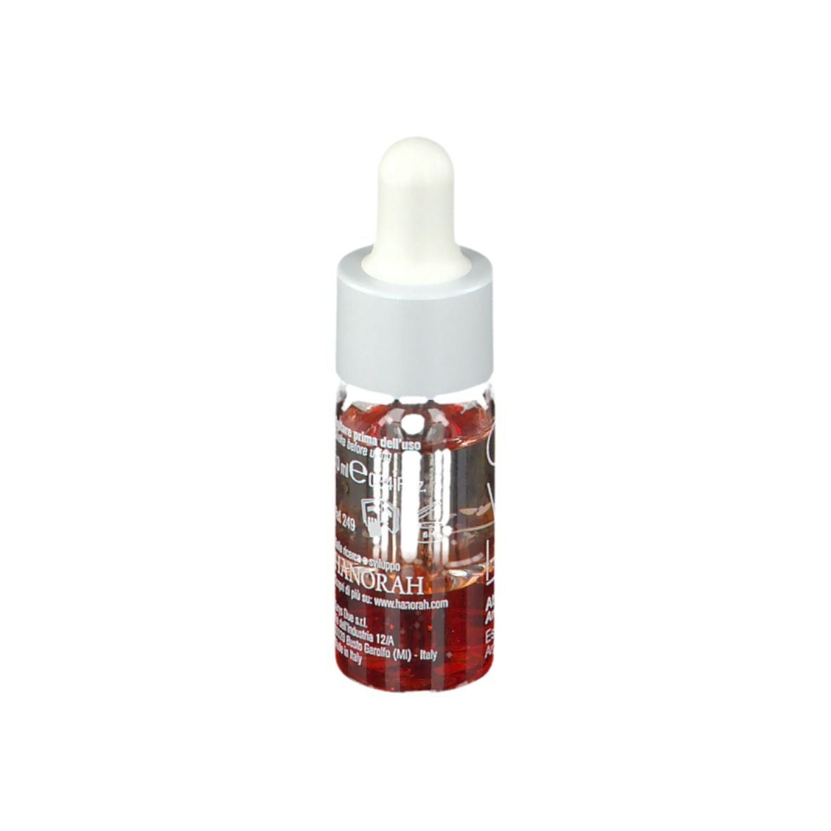ORA Vai Lisc, activateur anti-âge. Flacon avec pipette, produit visible.