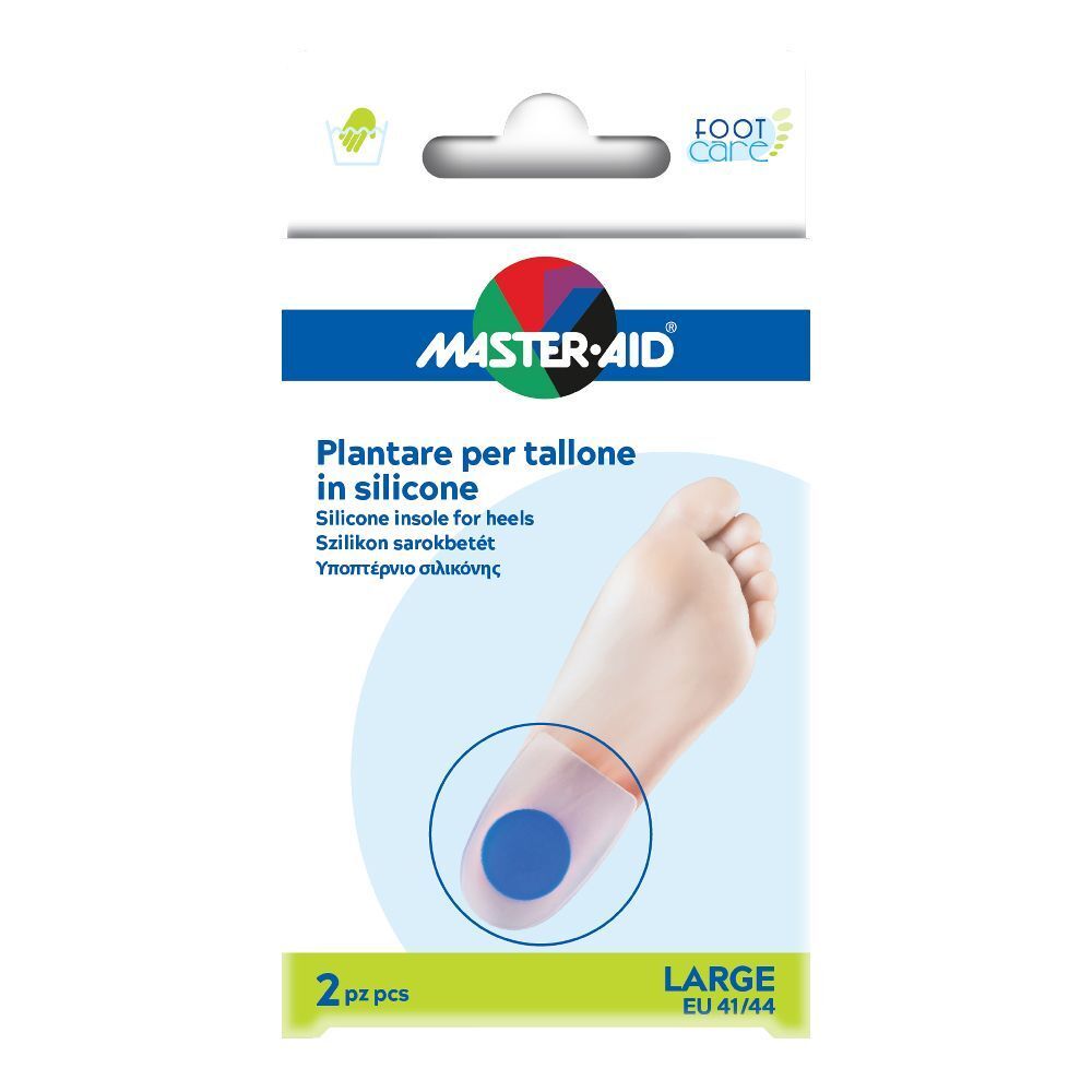 Talloniera In Due Tipologie Di Silicone Master-Aid Footcare Large 2 Pezzi F4