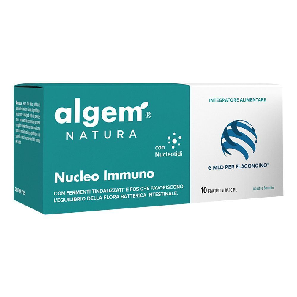 Scatola con nome e logo del prodotto. Contiene 10 flaconcini. Scritto: 6 ml per flaconcino.
