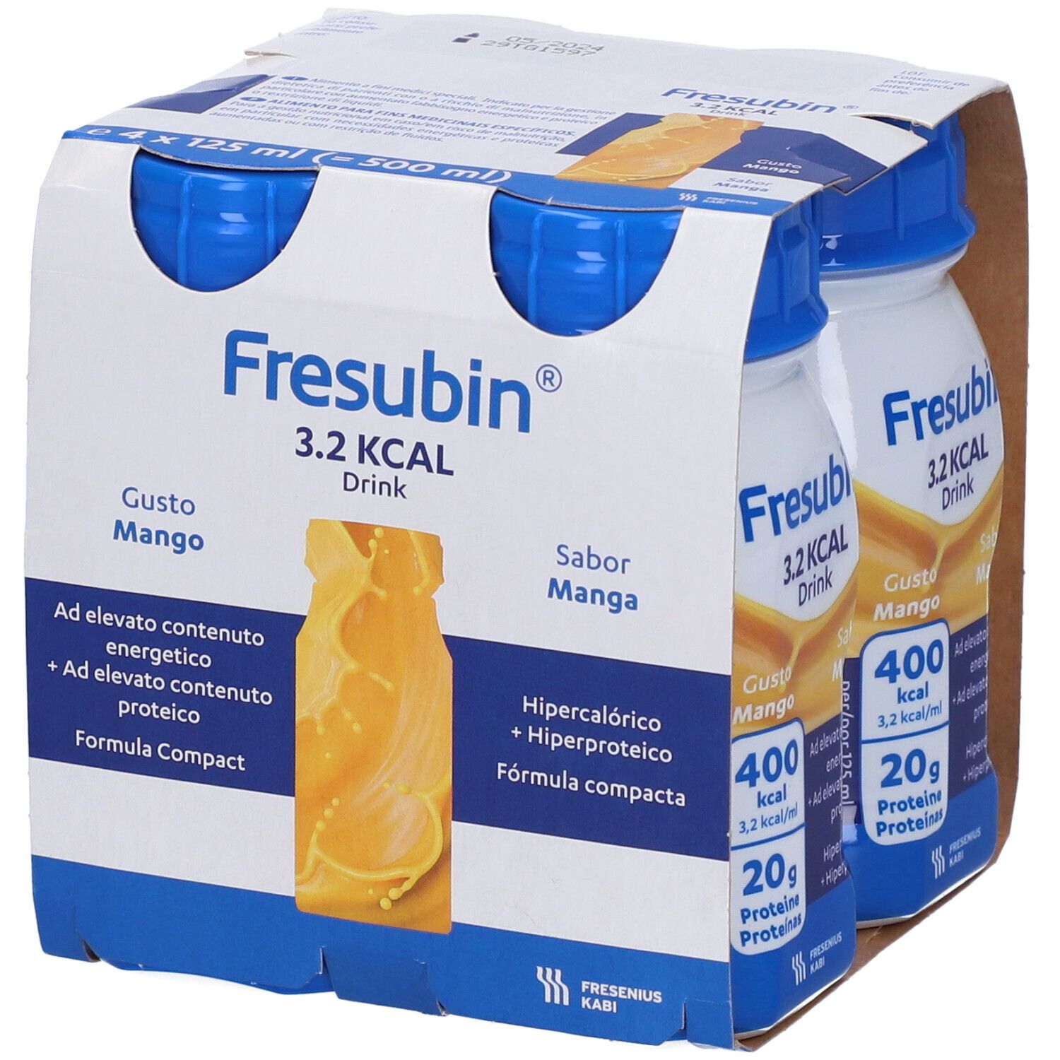 Fresubin 3,2 Kcal Drink Mango 4 X 125 Ml 4x125 ml Soluzione orale