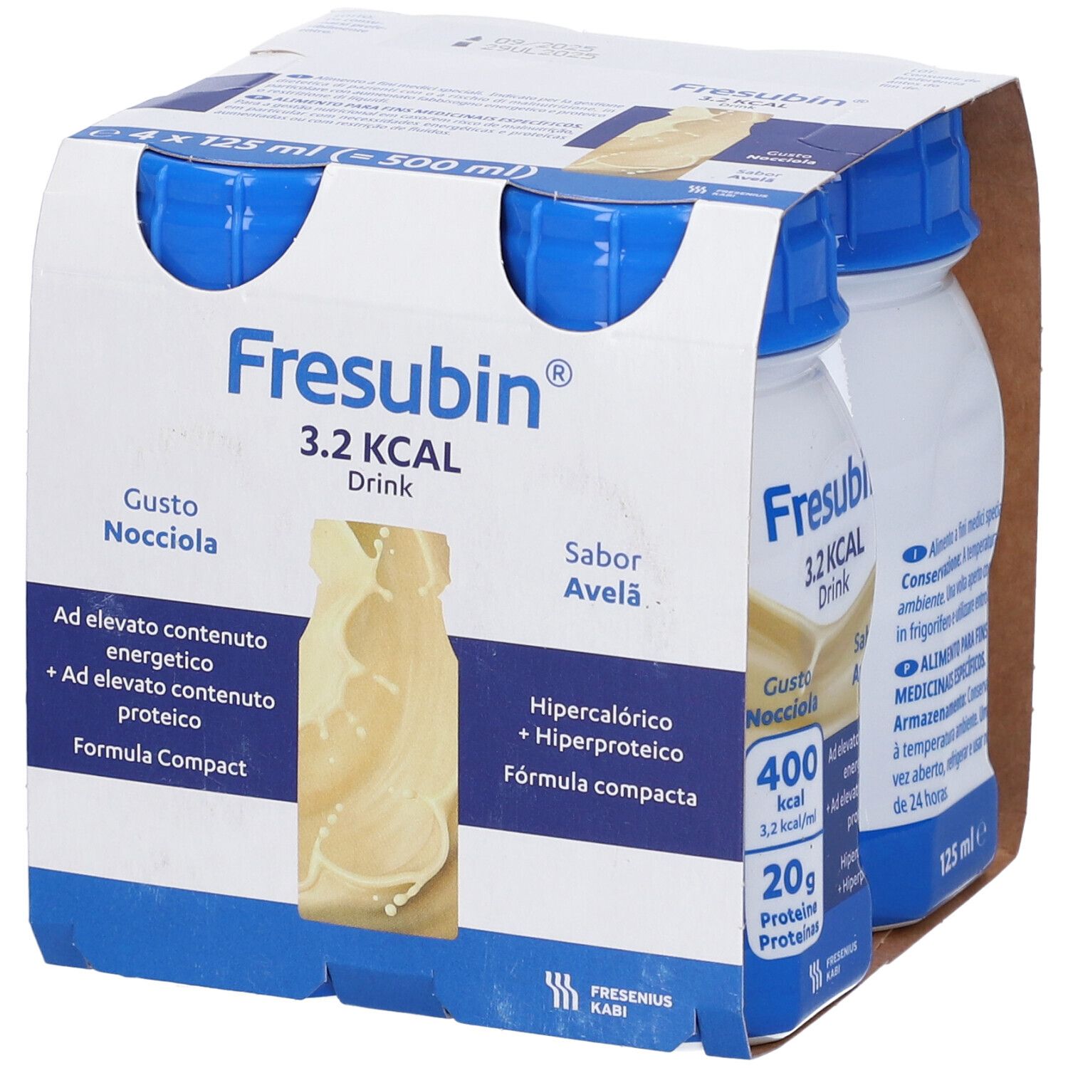 Fresubin 3,2 Kcal Drink Nocciola 4x125 ml Soluzione orale