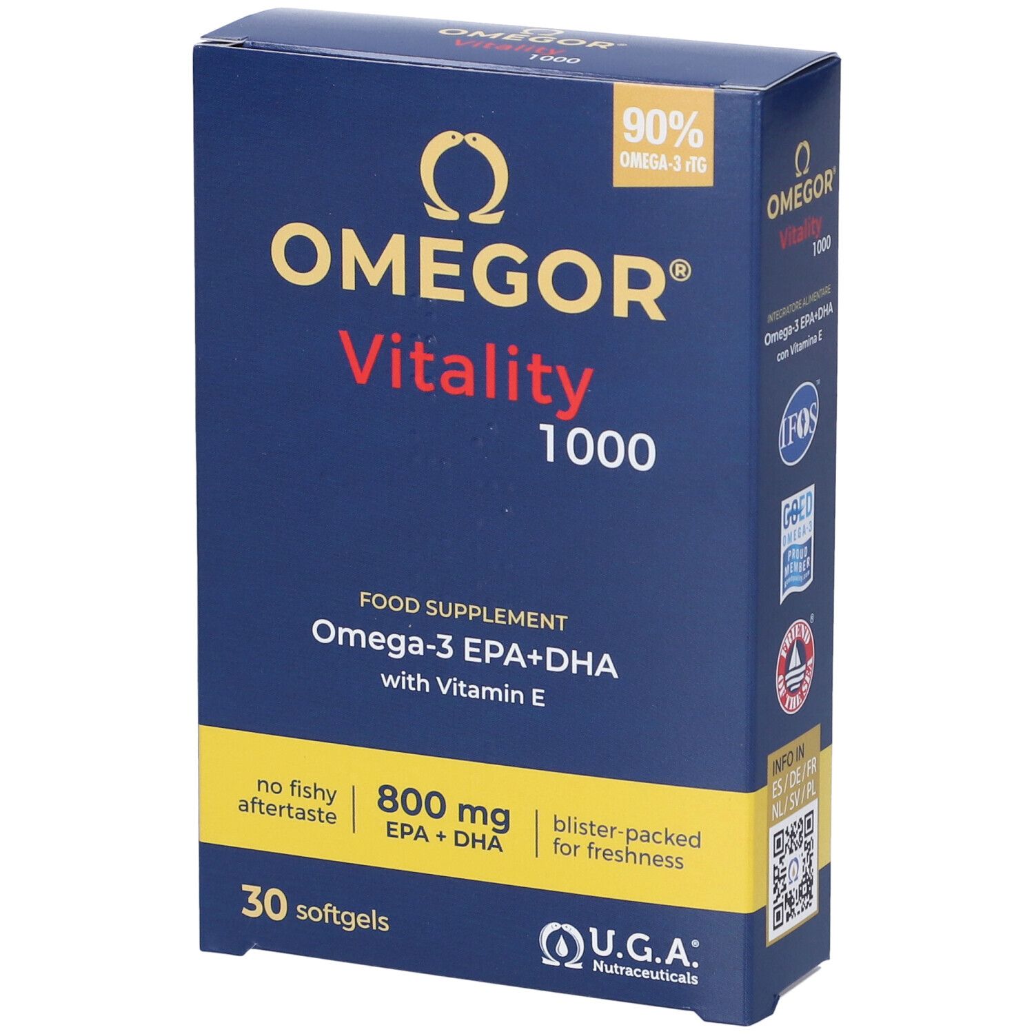 Omegor Vitality 1000 Integratore Di Omega 3 30 Capsule Molli - Immagine 11