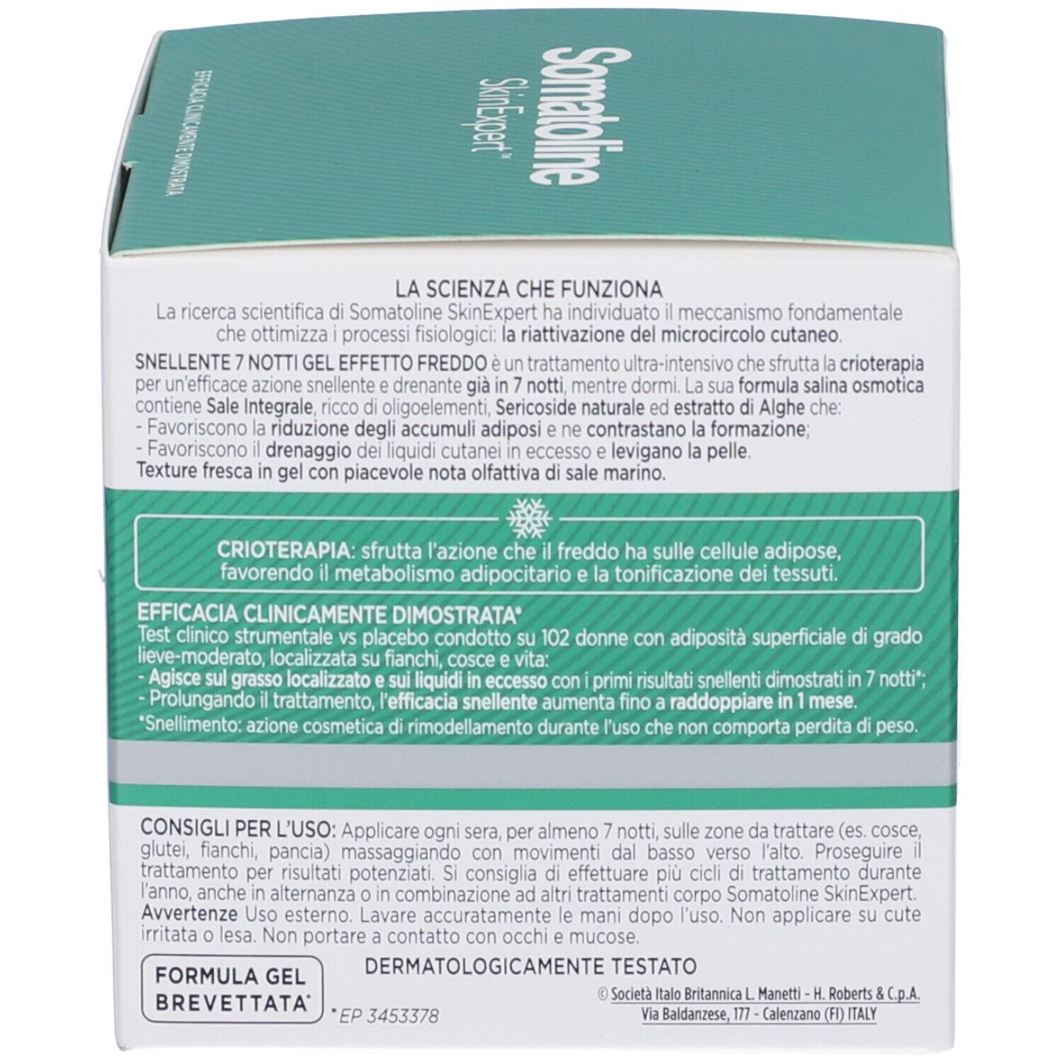 Somatoline Cosmetic® Snellente 7 Notti Ultra Intensivo Gel Fresco 250