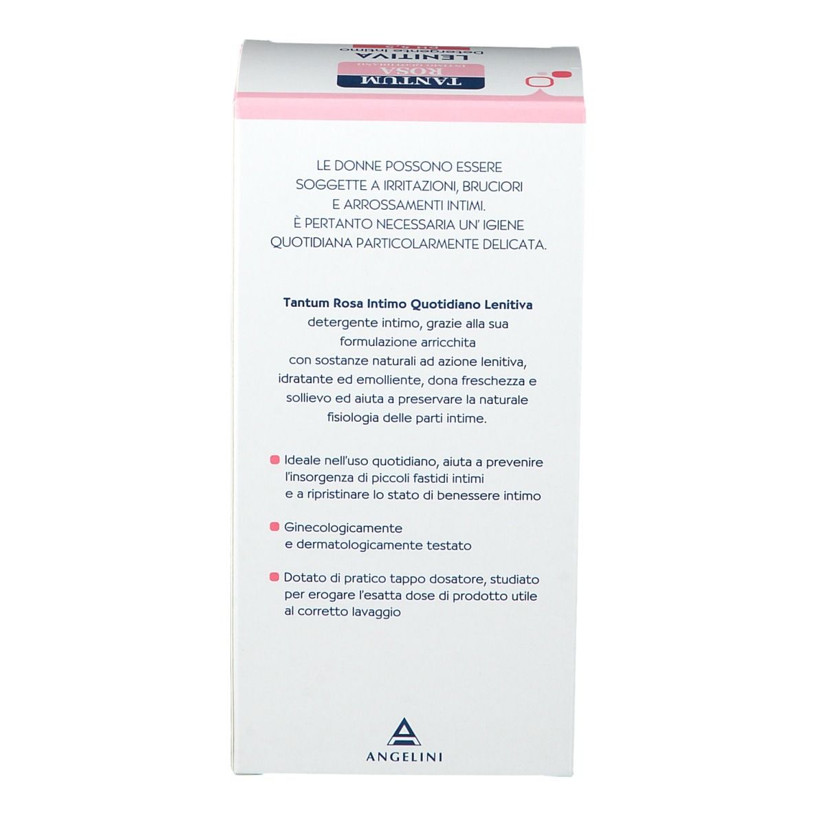 Rückseite der Verpackung. Text in italienischer Sprache. Informationen über das Produkt und seine Anwendung.