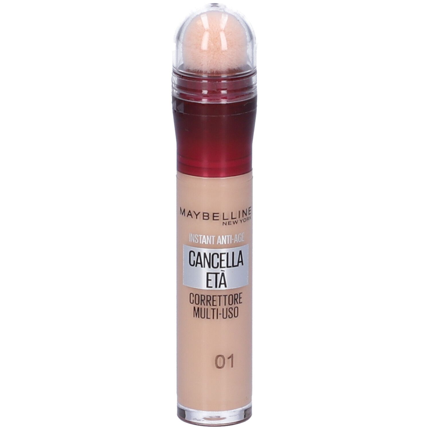 Maybelline Instant Anti-Age Concealer in Farbton 01 mit Applikator.