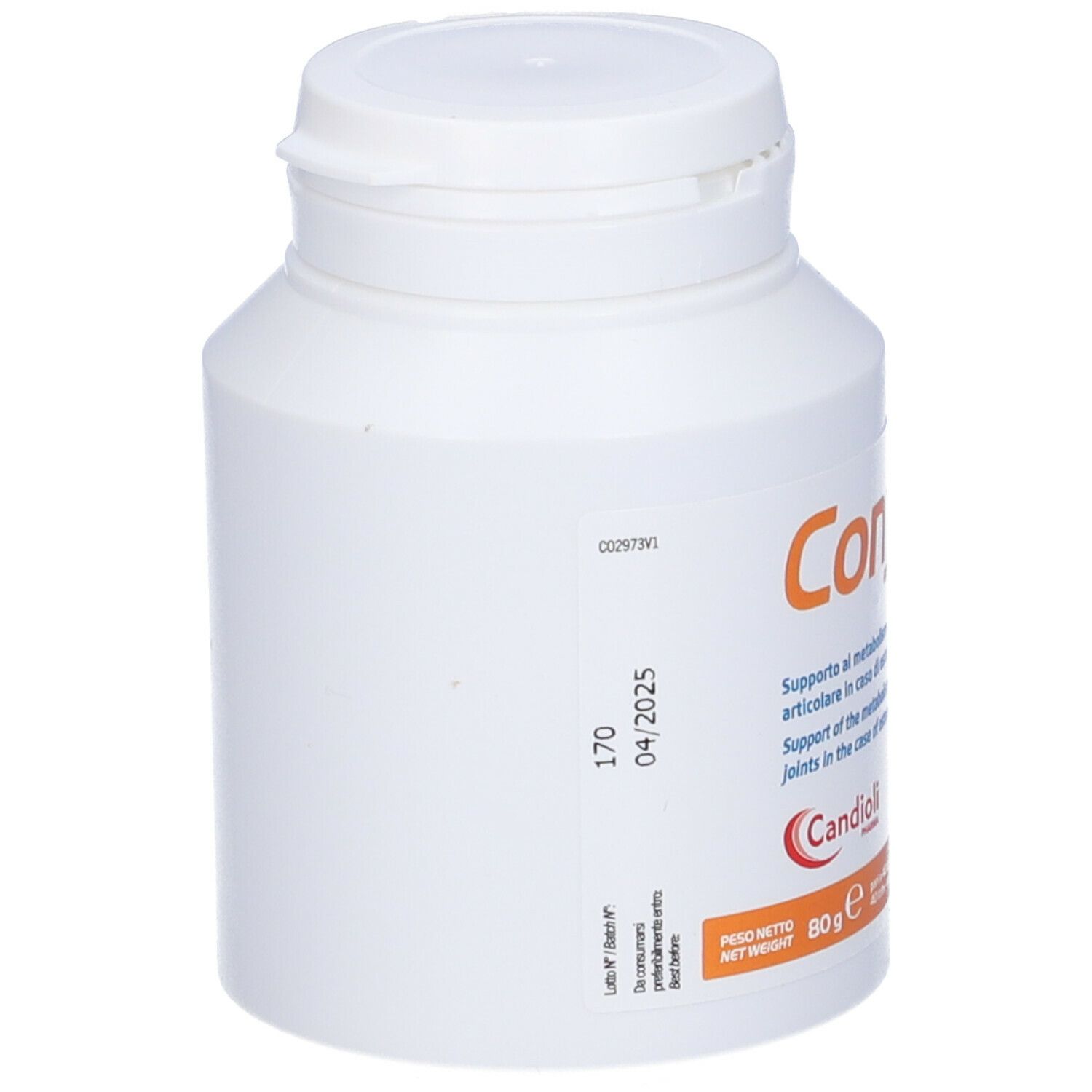 Barattolo bianco con nome prodotto Confis Ultra. Contiene 40 compresse. Retro con testo e scadenza.