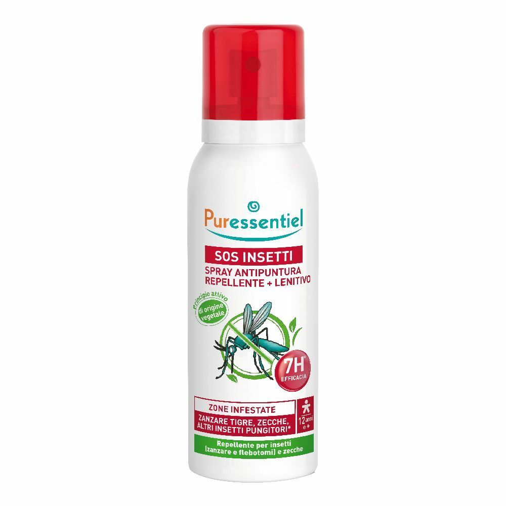 Image of Puressentiel SOS Insetti Spray Antipuntura Repellente + Lenitivo