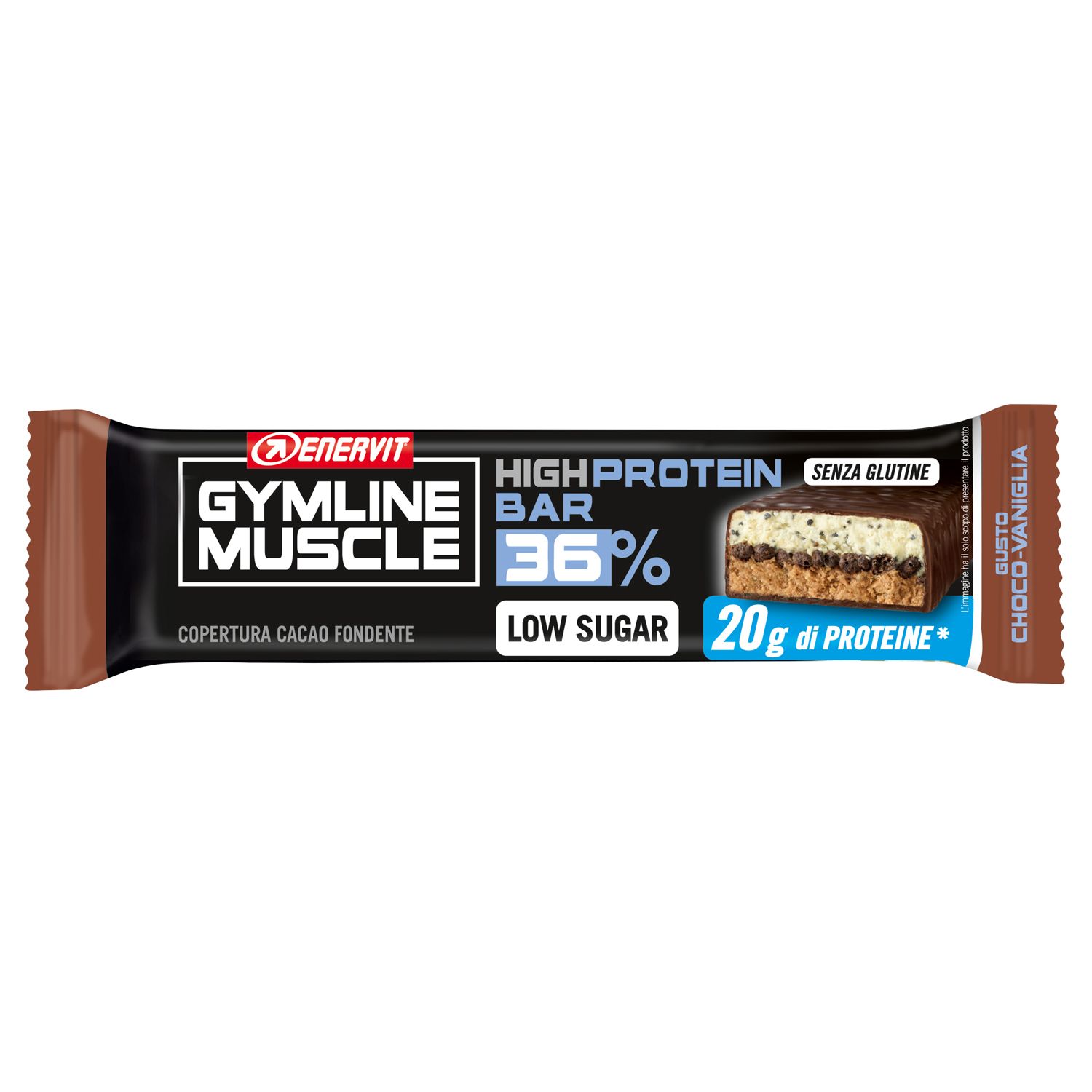 Image of ENERVIT® Gymline Muscle High Protein Bar 36% Gusto Choco-Vaniglia