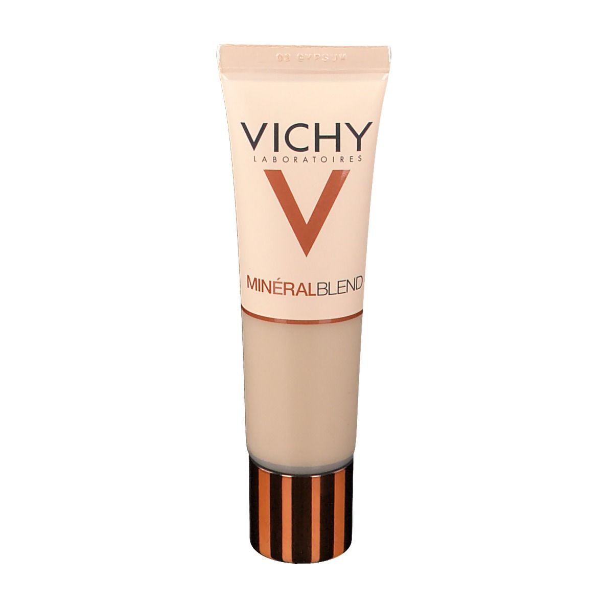 Confezione con logo VICHY e scritta Mineralblend. Sulla confezione c'è scritto 03 Gips.