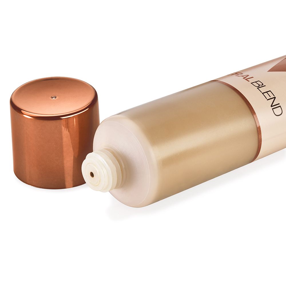 Geöffnete Tube VICHY Mineralblend. Sichtbare Öffnung und Verschlusskappe. Farbton.