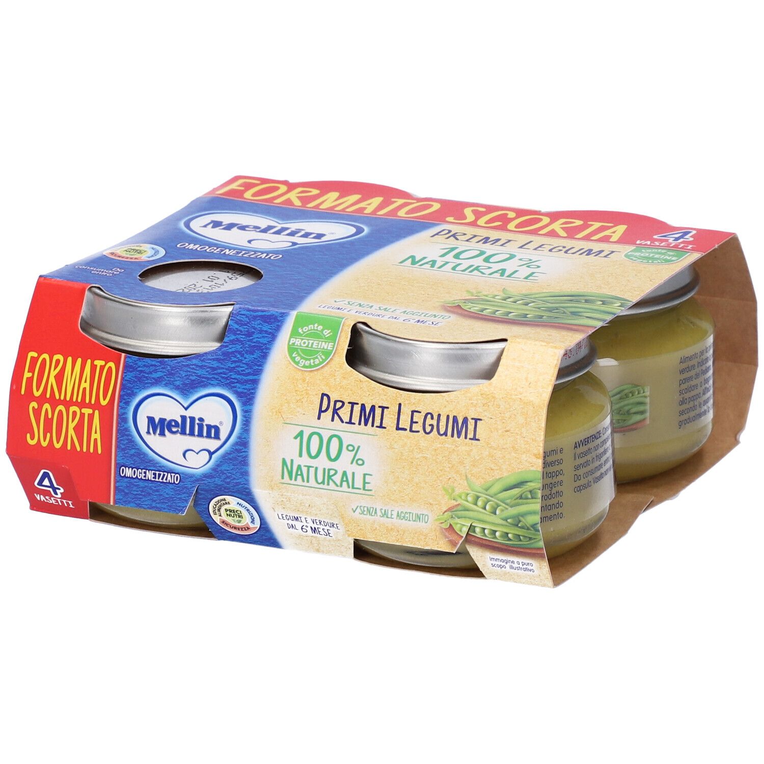 Mellin Omogeneizzato Primi Legumi Formato Scorta