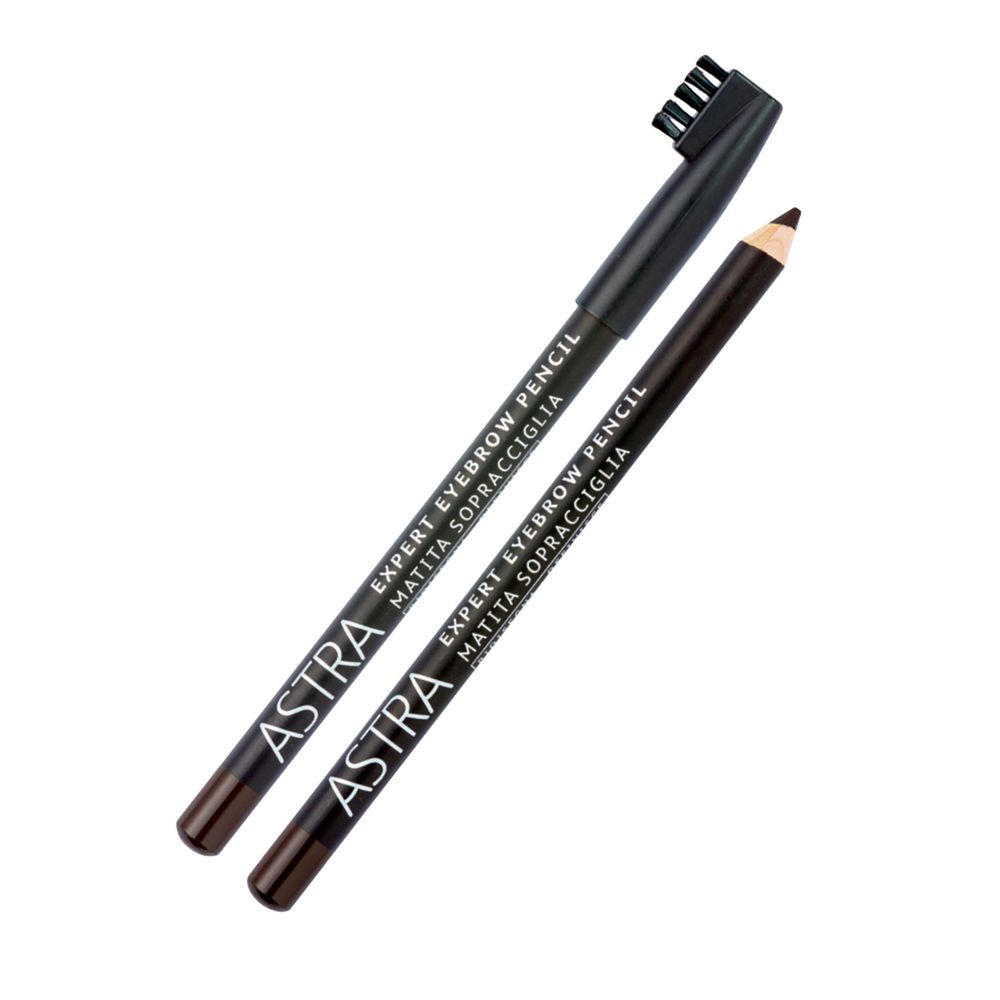 Giufra Srl Astra - Expert Eye Brow Pencil - Matita Sopracciglia Con Pettinino N. Eb1 Black - Immagine 7