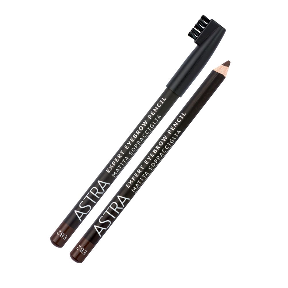 Giufra Srl Astra - Expert Eye Brow Pencil - Matita Sopracciglia Con Pettinino N. Eb2 Dark Brown - Immagine 7