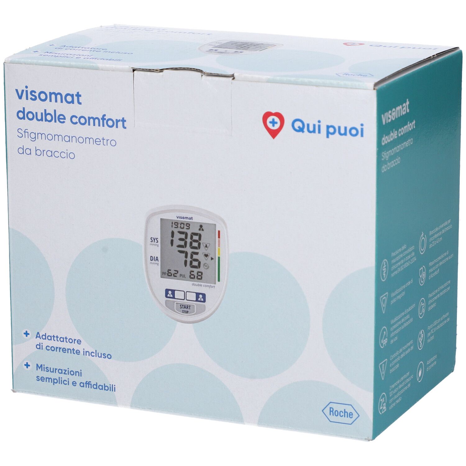 Visomat Roche Double Comfort Sfigmomanometro Da Braccio 1 Pz Bracciale Per Misuratori Di Pressione