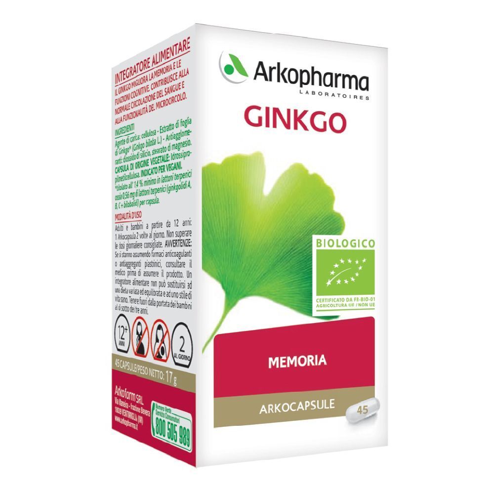 Arkocps Ginkgo BIO 45Cps 17 g Kapseln
