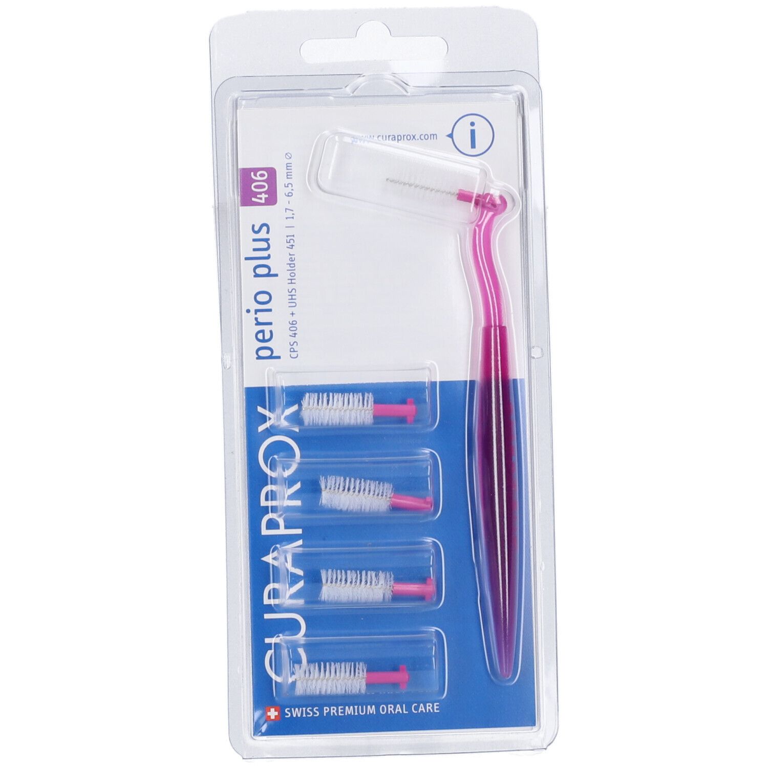 Curaprox Scovolini Cps 406 Perio Plus Con Manico, 5 Pezzi - Immagine 3