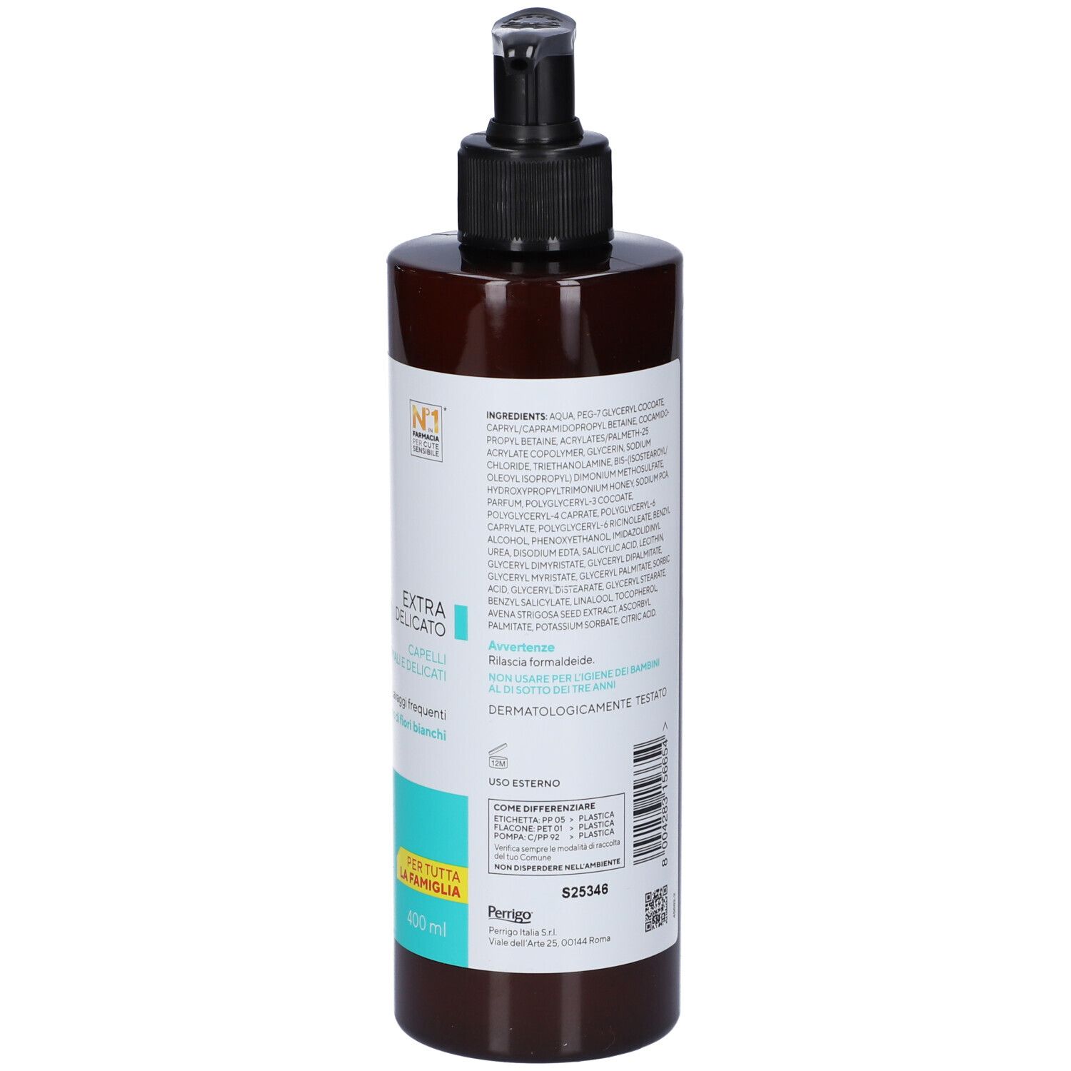 Flasche mit Pumpspender, 400ml, für die Haarpflege.
