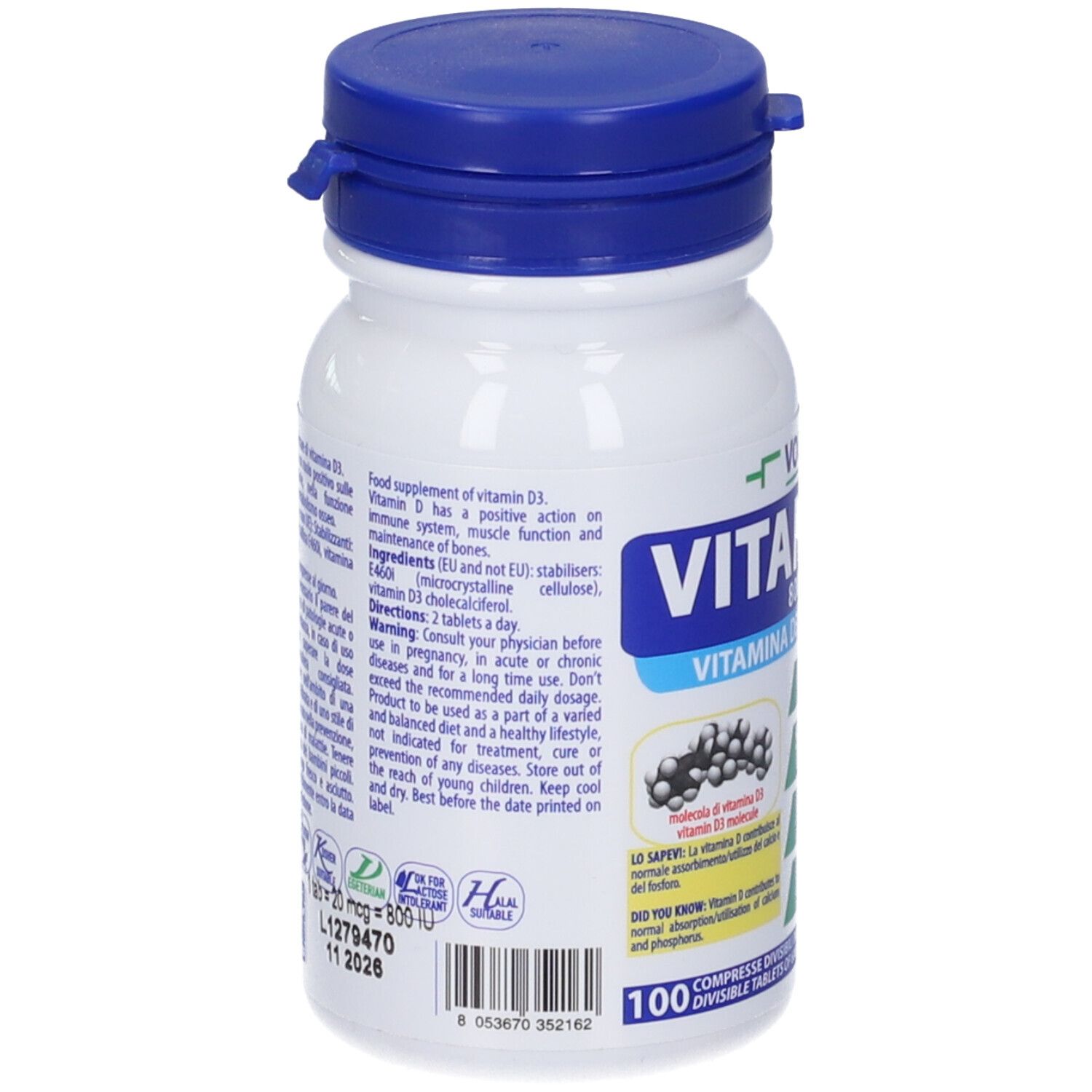 Volchem Vitamin D 800 Iu Vitamina D3 In Compresse-image