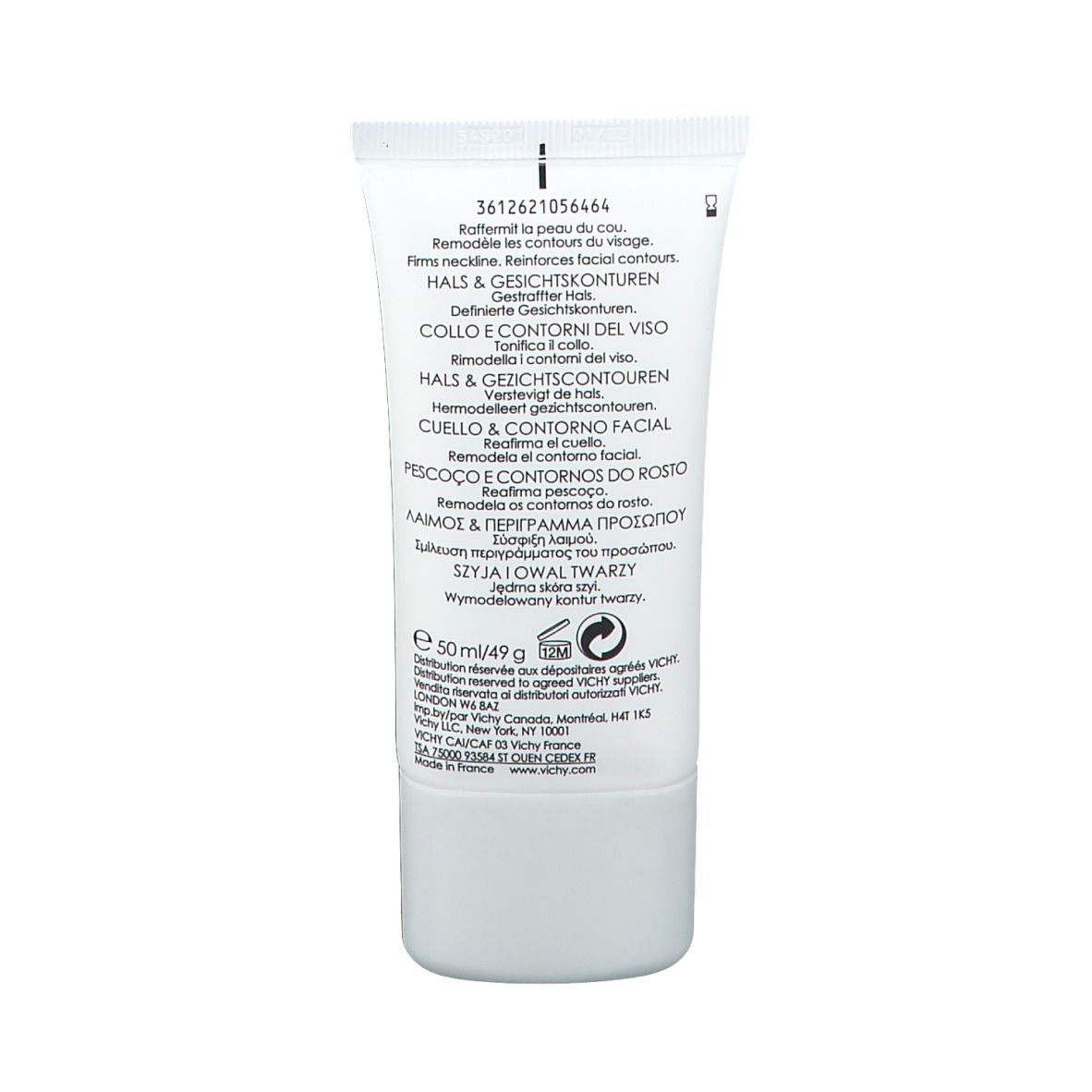 Lato della confezione. Testo multilingue: NEOVADIOL Phytoskulptur. Ingredienti, informazioni produttore.