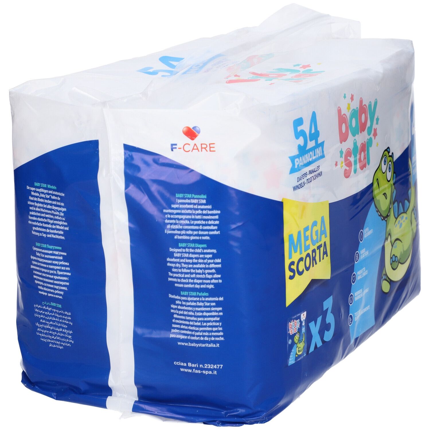 Babystar Megascorta Windeln Größe 4 54 Stück Babystar