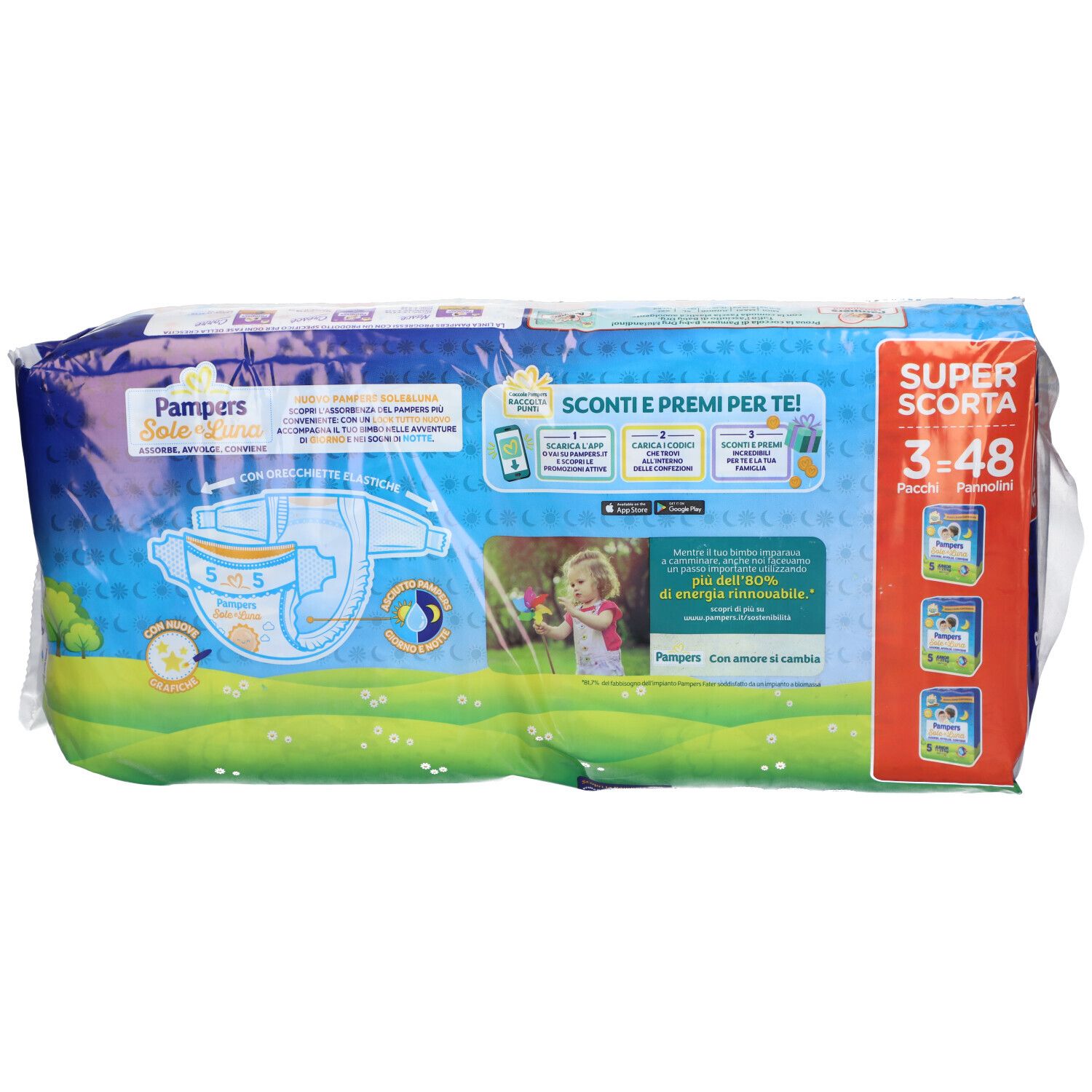 Pampers Sole&Luna Trio J 48Pz 48 St Windeln
