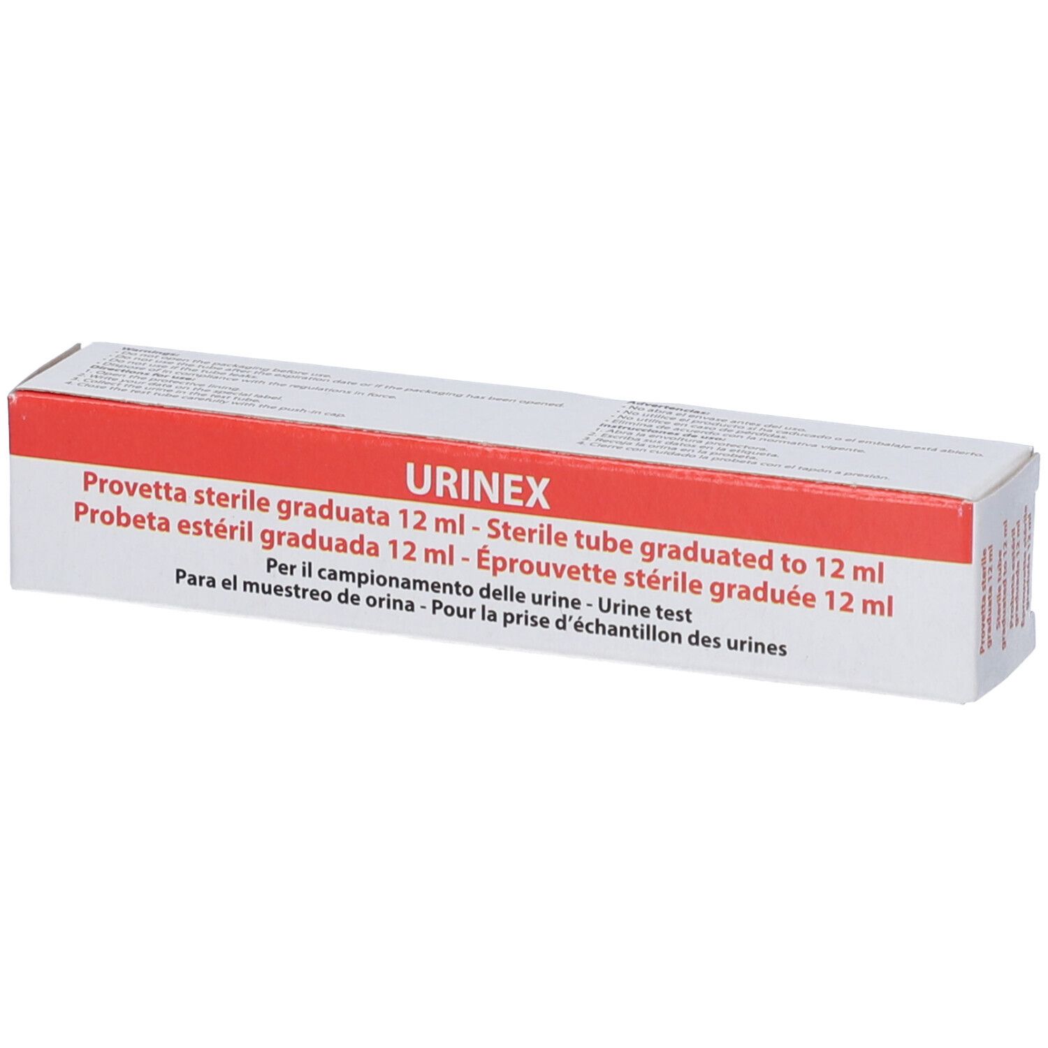 Urinex Provetta Sterile Gradiata 12ml