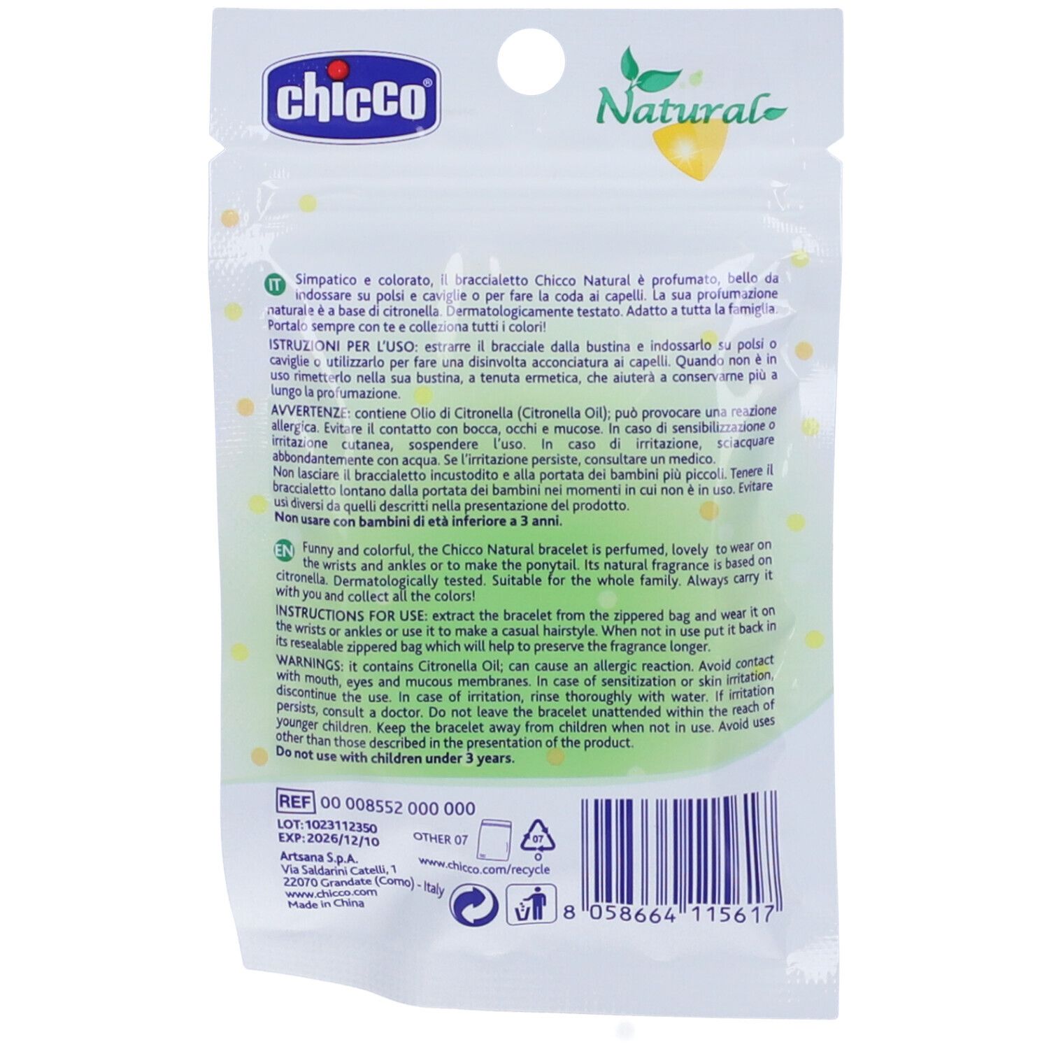Chicco Braccialetto Profumato 1 pz Spray view 2