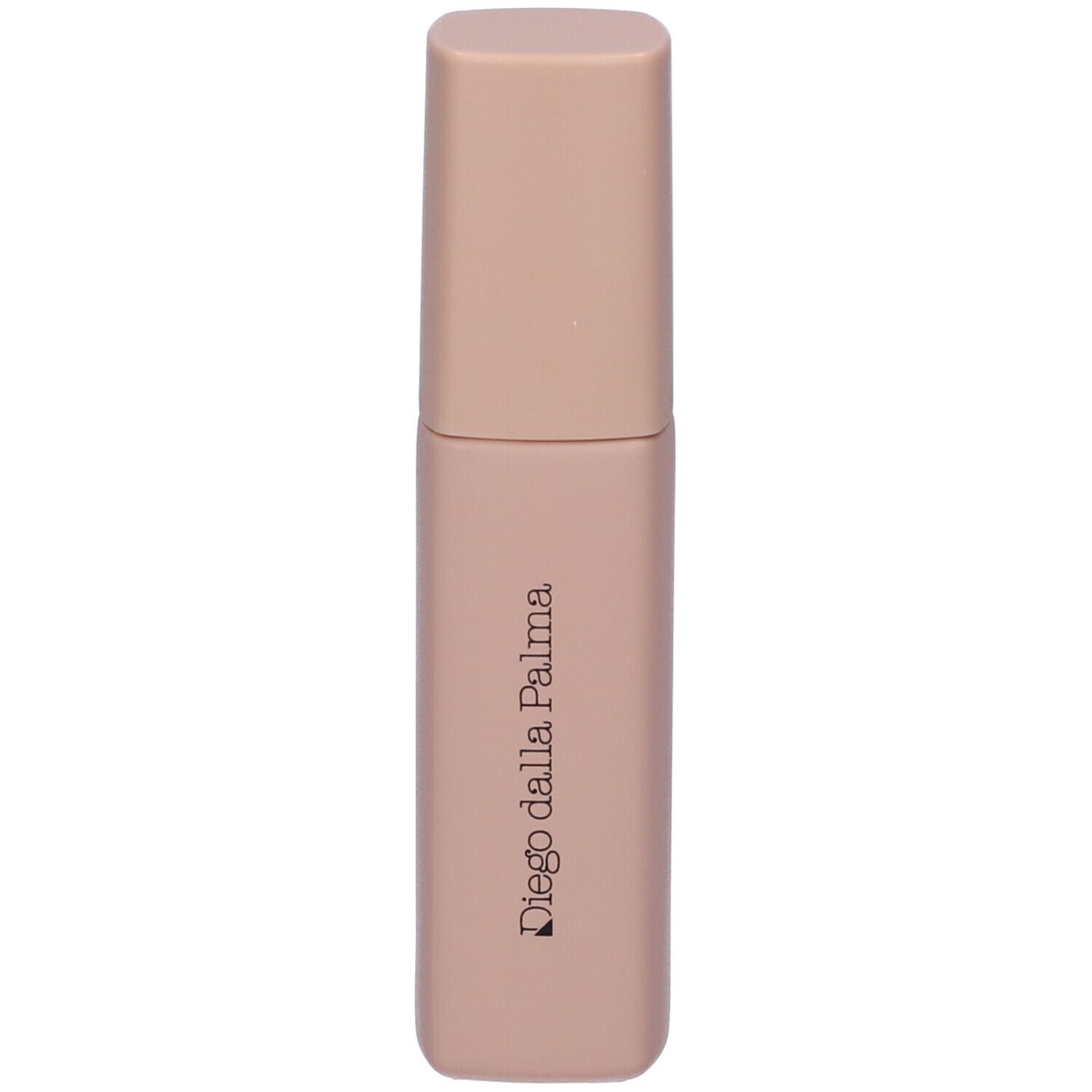 Flacone di fondotinta beige con tappo. Scritta Diego dalla Palma.