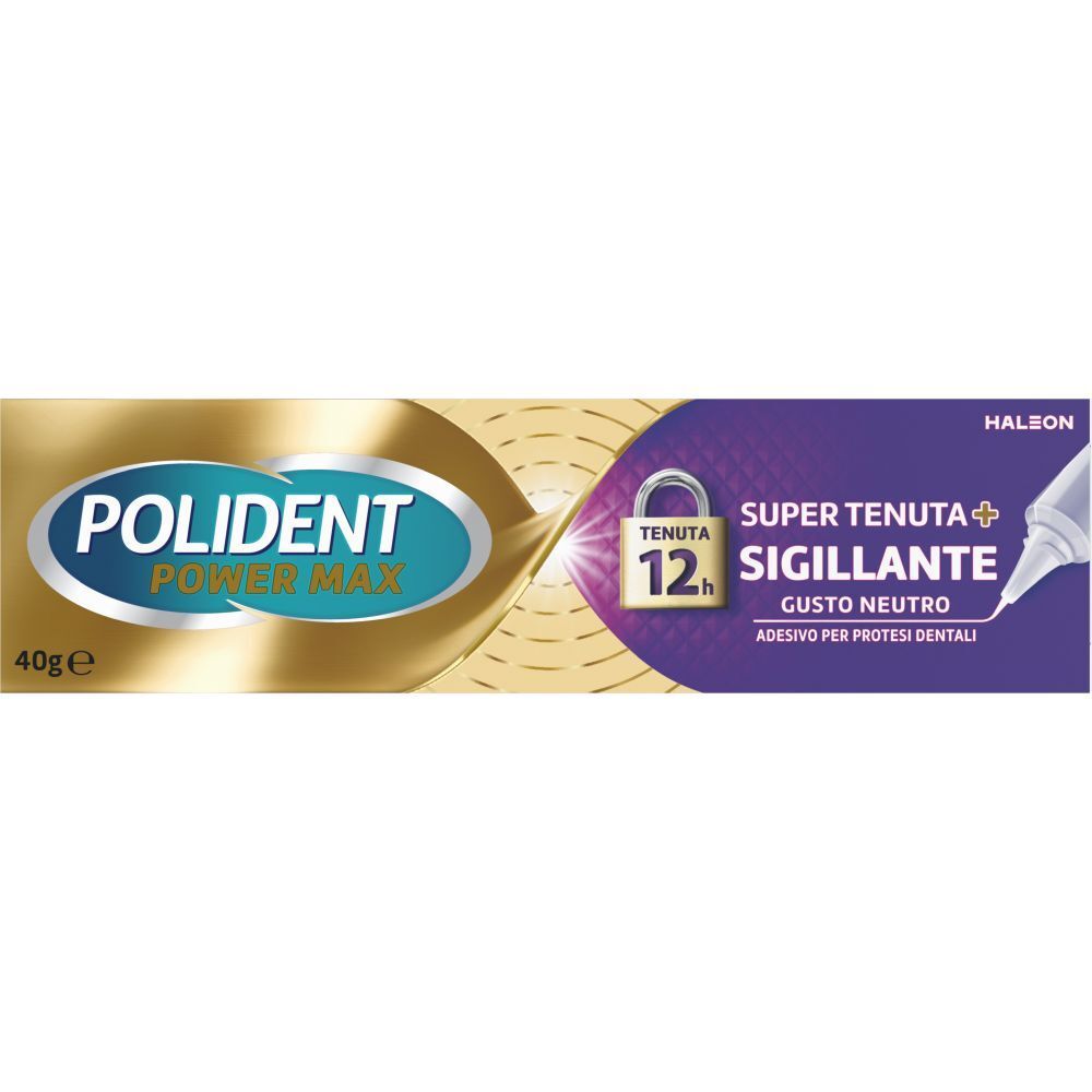 Polident Supertenuta+Sigillante Adesivo Protesi Dentale Neutro, 40gr