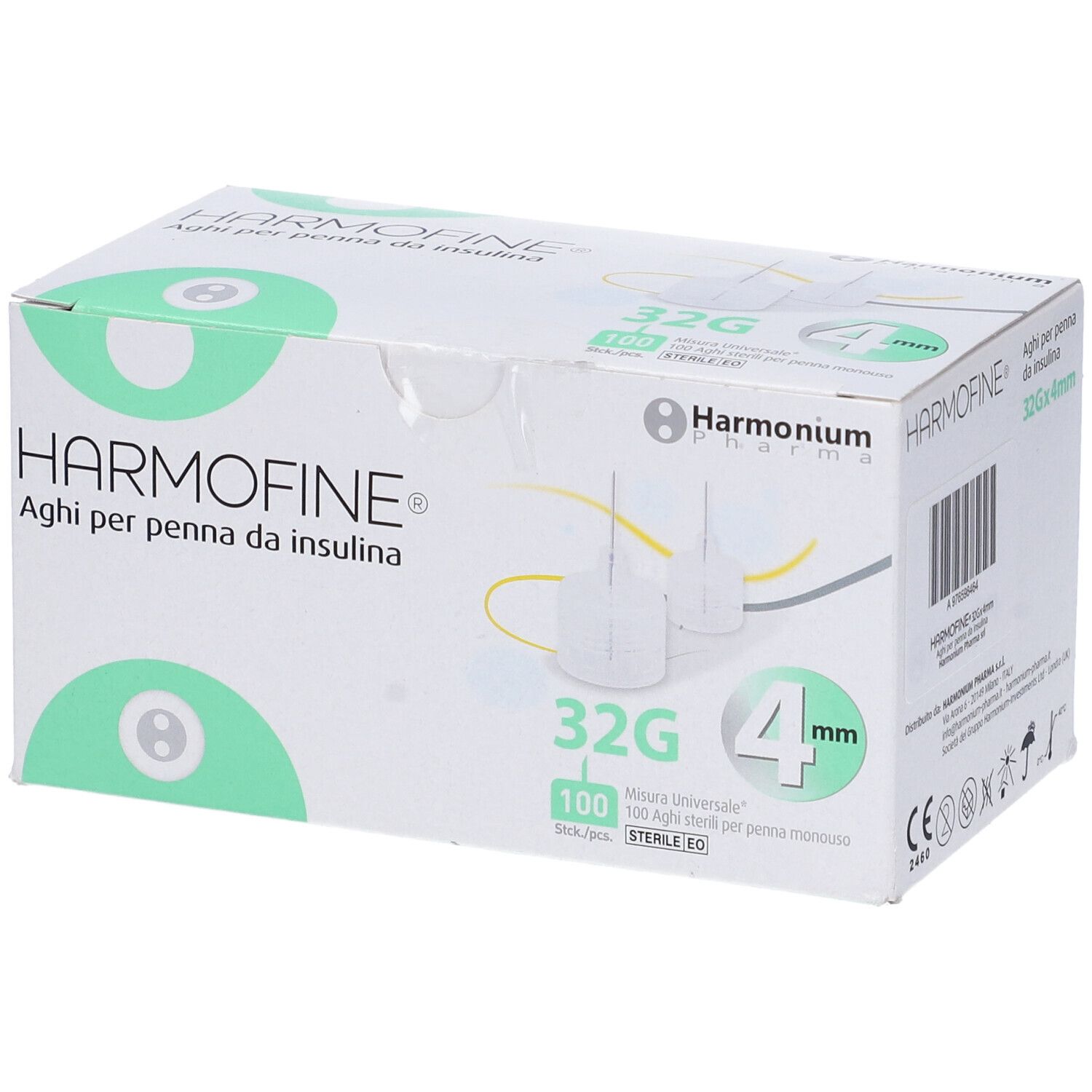 AGO Harmofine G32 4MM 100Pz 100 St Kanüle