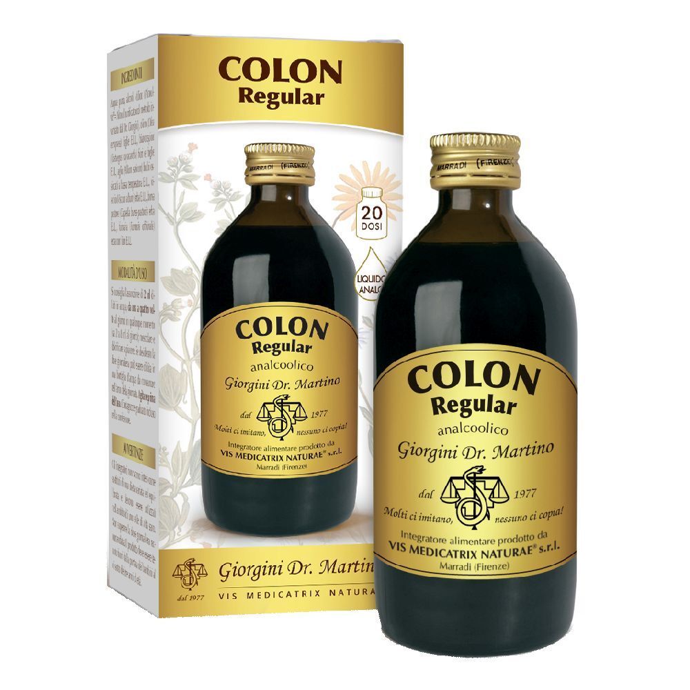 Colon Regular Liquido Analcolico 200 ml - Integratore Per Il Transito Intestinale - Immagine 7