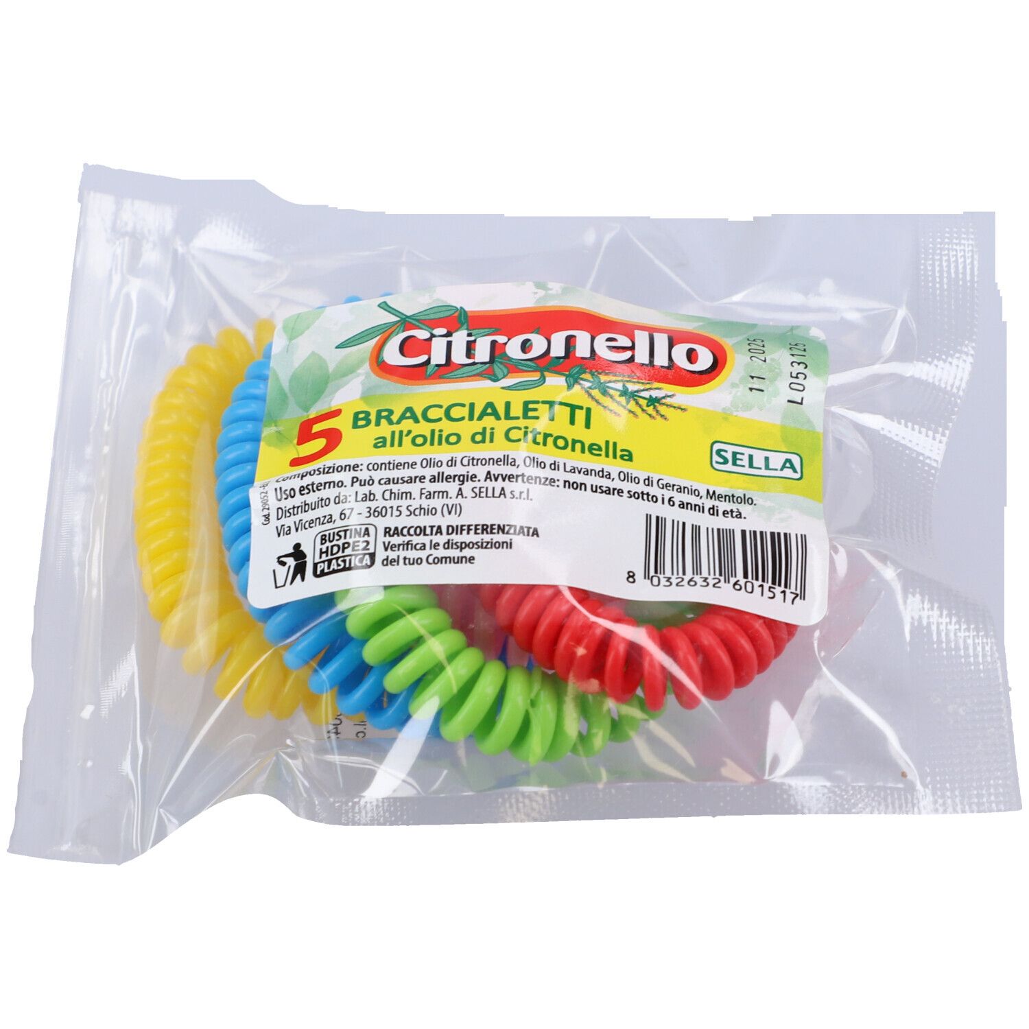Citronella Bracciale Protettivo Zanzara