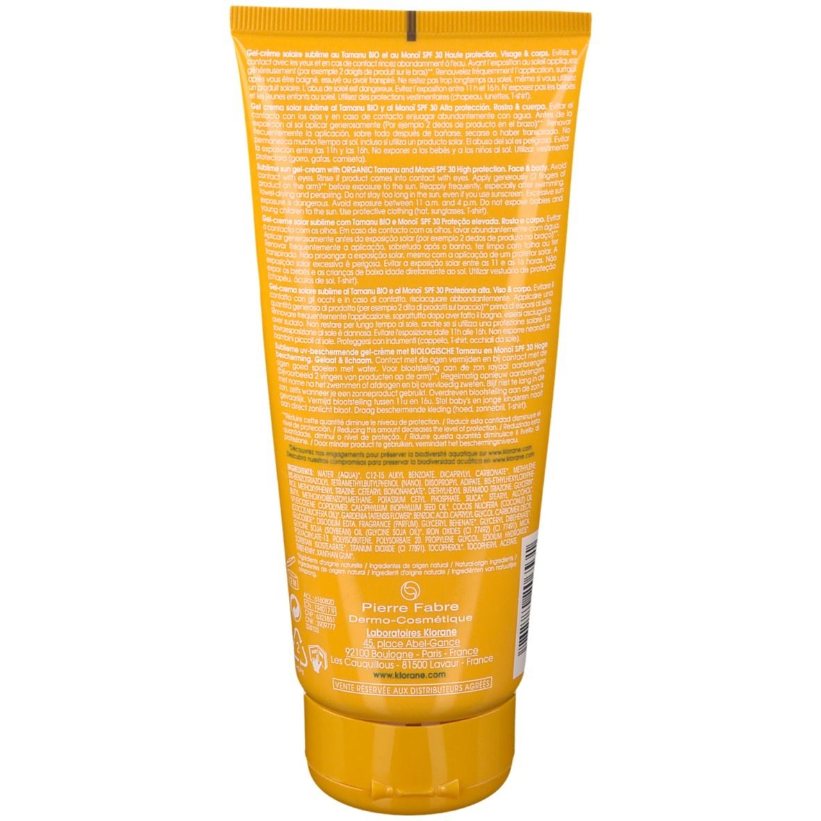 KLORANE Sonnenschutzcreme Sublime LSF 30
