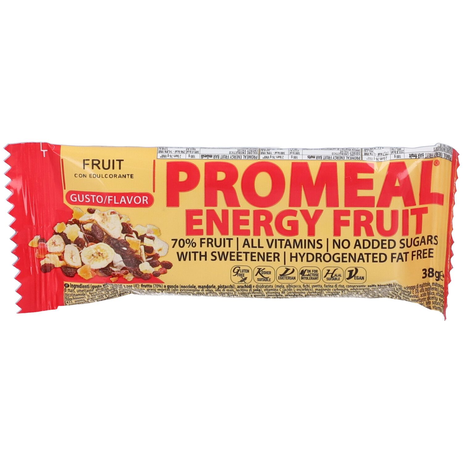 VOLCHEM Promeal Energy Fruit Barretta Energetica Alla Frutta Gusto Fruit