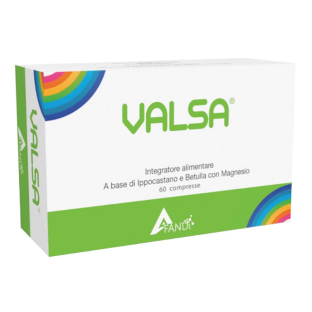 Valsa 60 Compresse: Integratore alimentare a base di Ippocastano e Betula con Magnesio.