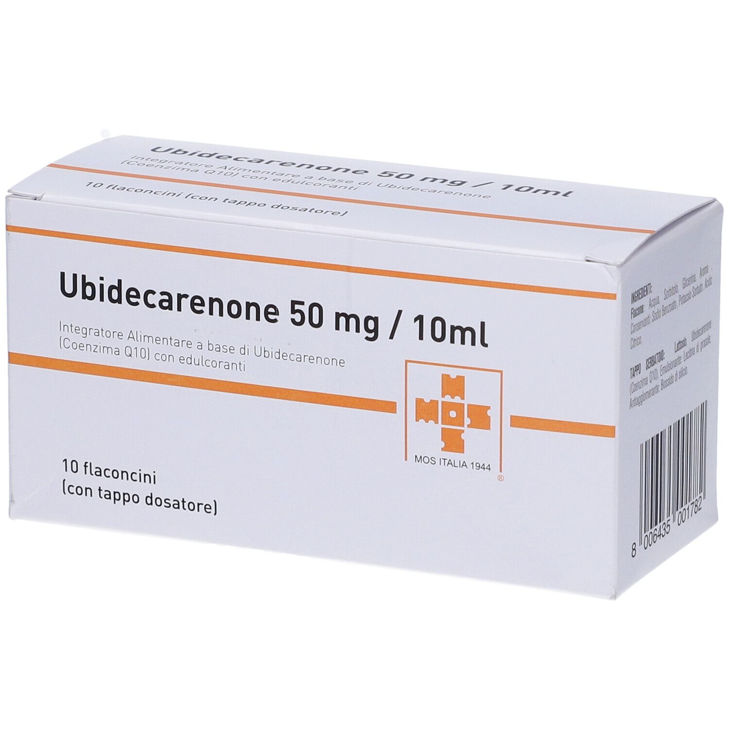 Ubidecarenone 50Mg/10Ml Polvere E Solvente Per Sospensione Orale 10 Flaconcini