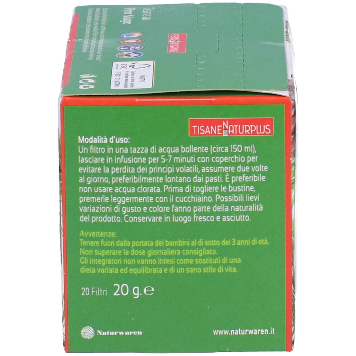 Dr Theiss Naturplus Tisana Pino Mugo Filtri