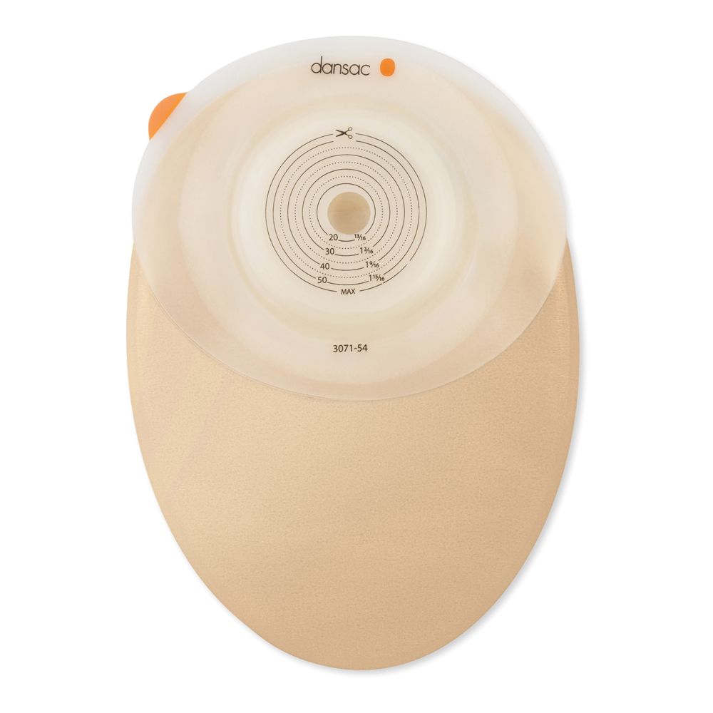 Dansac Novalife Tre 1 Sacca Chiusa Opaca Convex Maxi Per Colostomia Con Finestra Ritagliabile 15-59 Mm 550 Ml 10 Pezzi