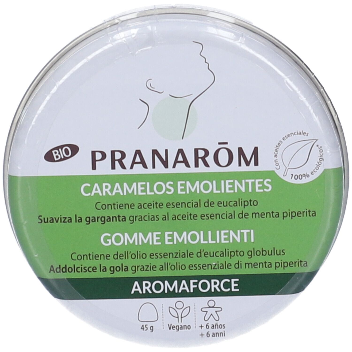 Pranarom Aromaforce Gomme Emollienti Menta Eucalipto
