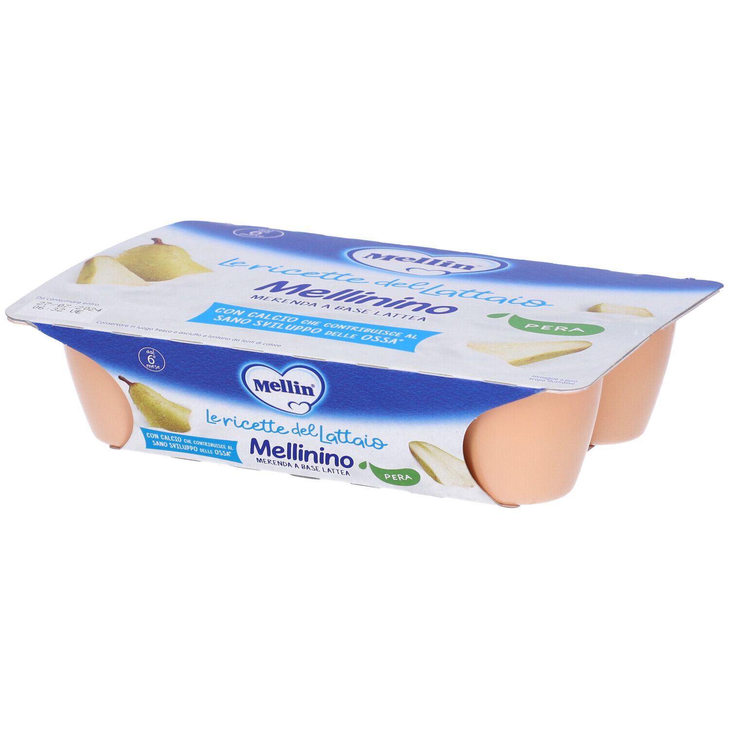 Mellinino Merenda Pera 6X55G