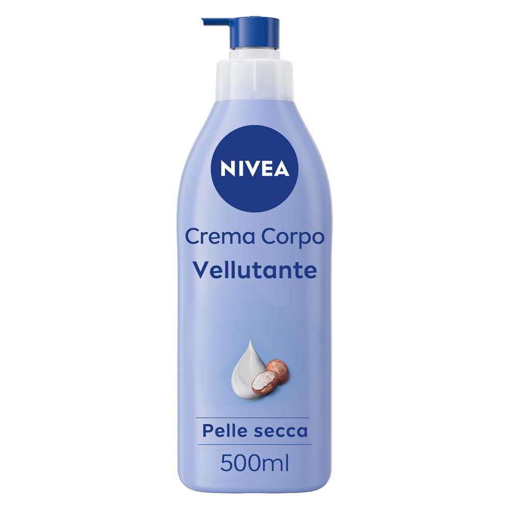Nivea Crema Corpo Vellutante 500 Ml, Corpo Idratante 72 Ore E Vellutante Per Pelle Secca Ml