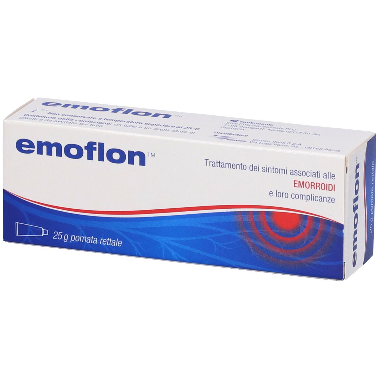 Servier Bianca Emoflon Pomata Rettale Tubetto 25 G Con Applicatore - Immagine 12
