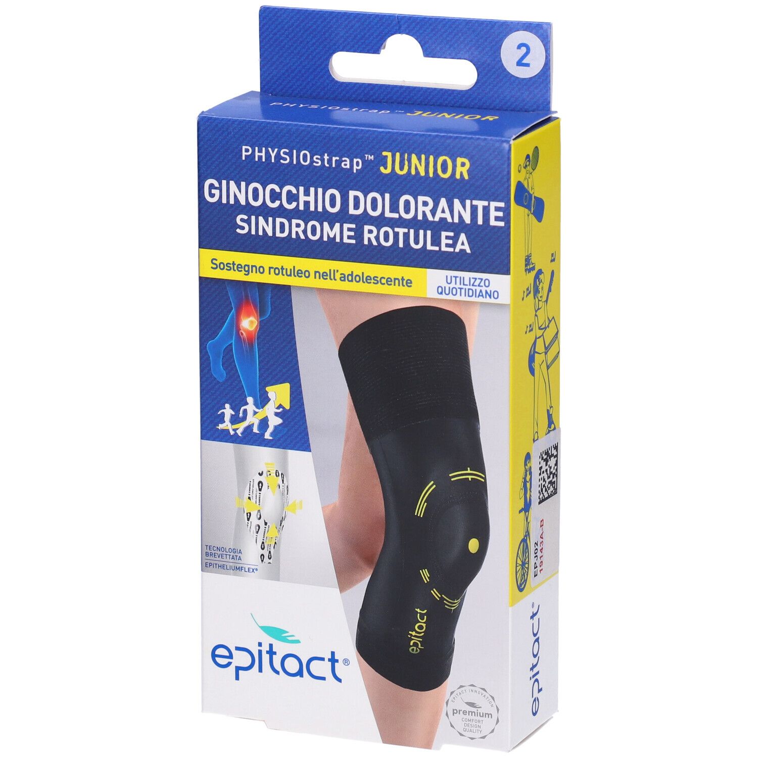 Epitact Ginocchiera Physiostrap Junior Taglia 2 (30-31,9 cm)