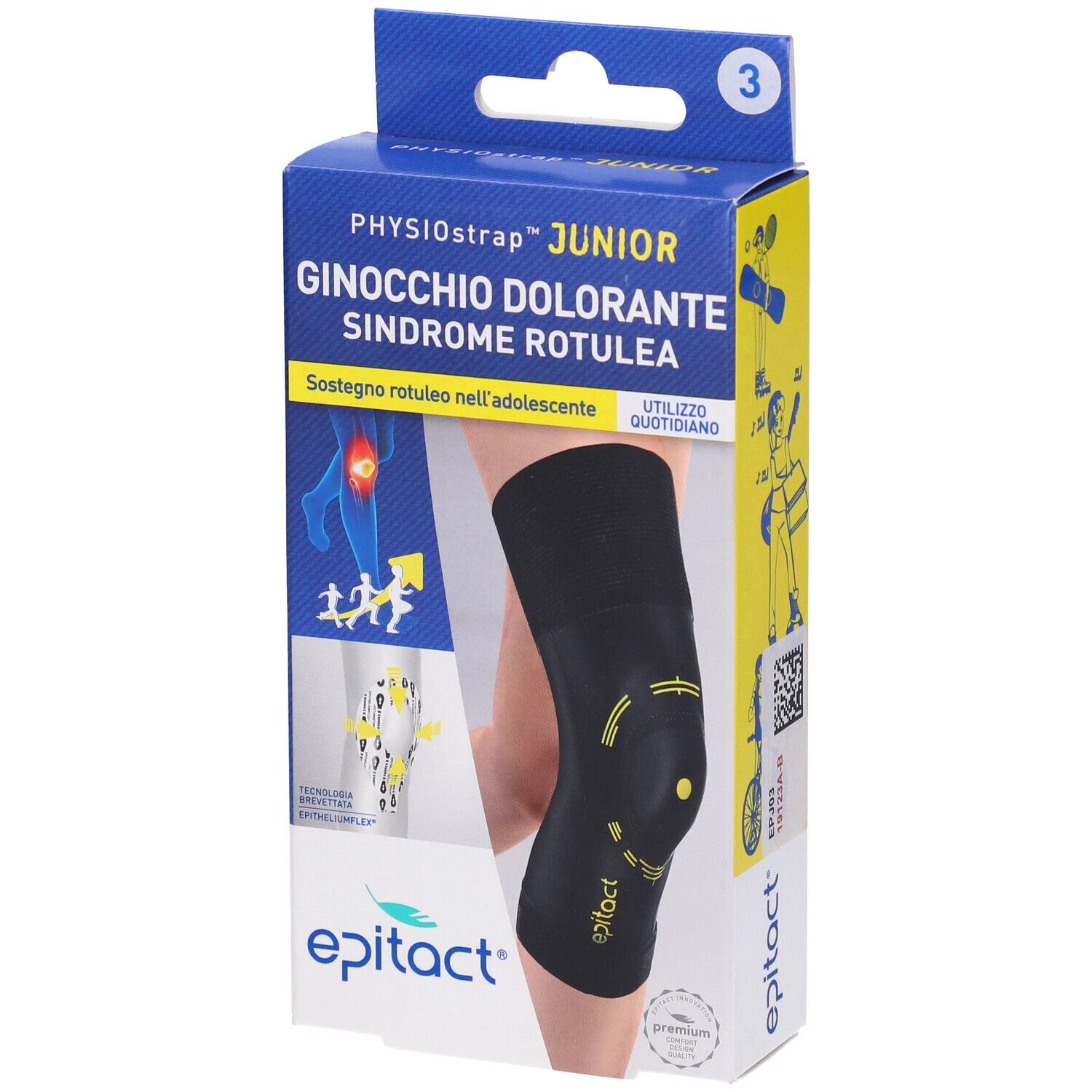 Epitact Ginocchiera Physiostrap Junior Taglia 3 (32-35 cm)