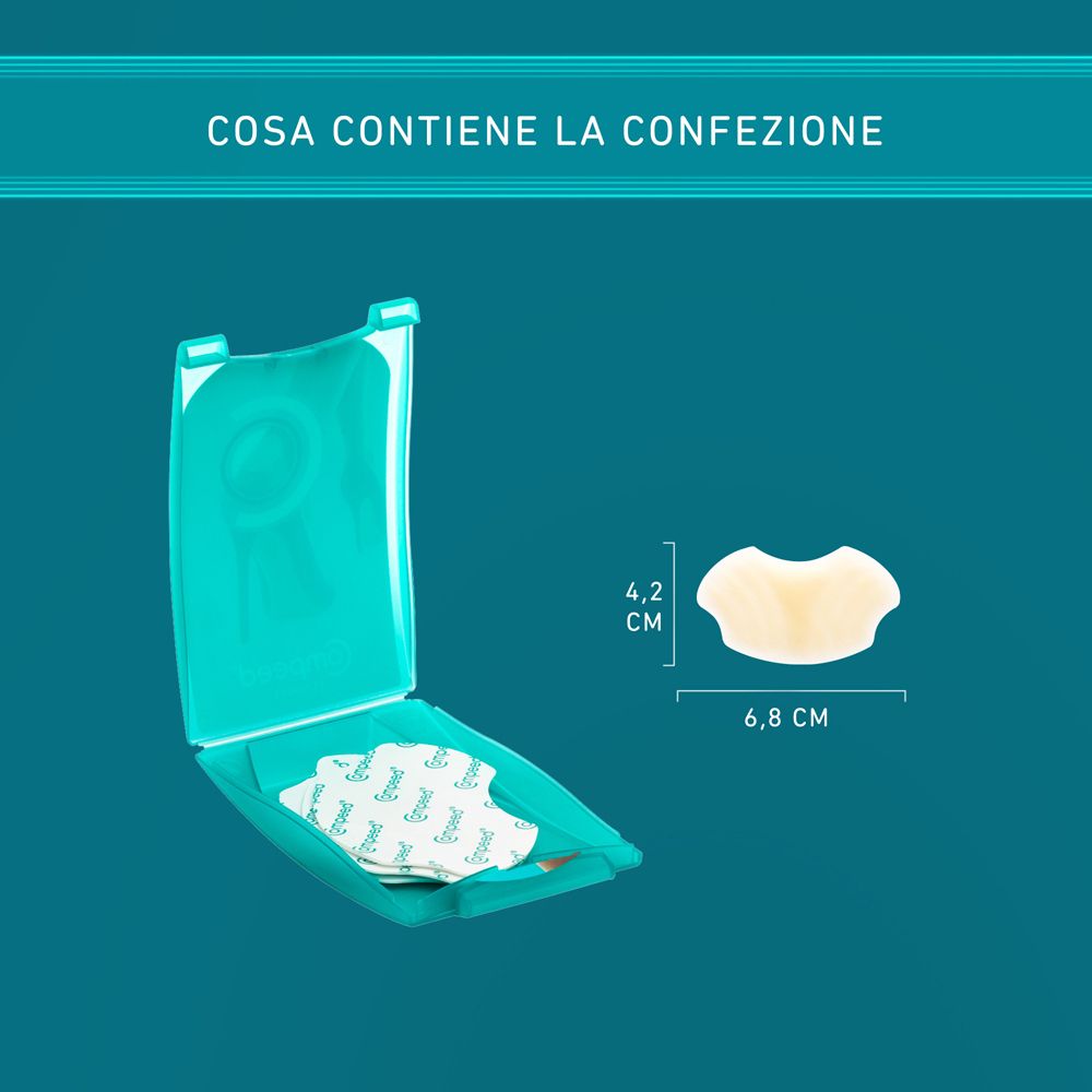 Compeed Blasenpflaster für Fersen, Packung in der Hand.