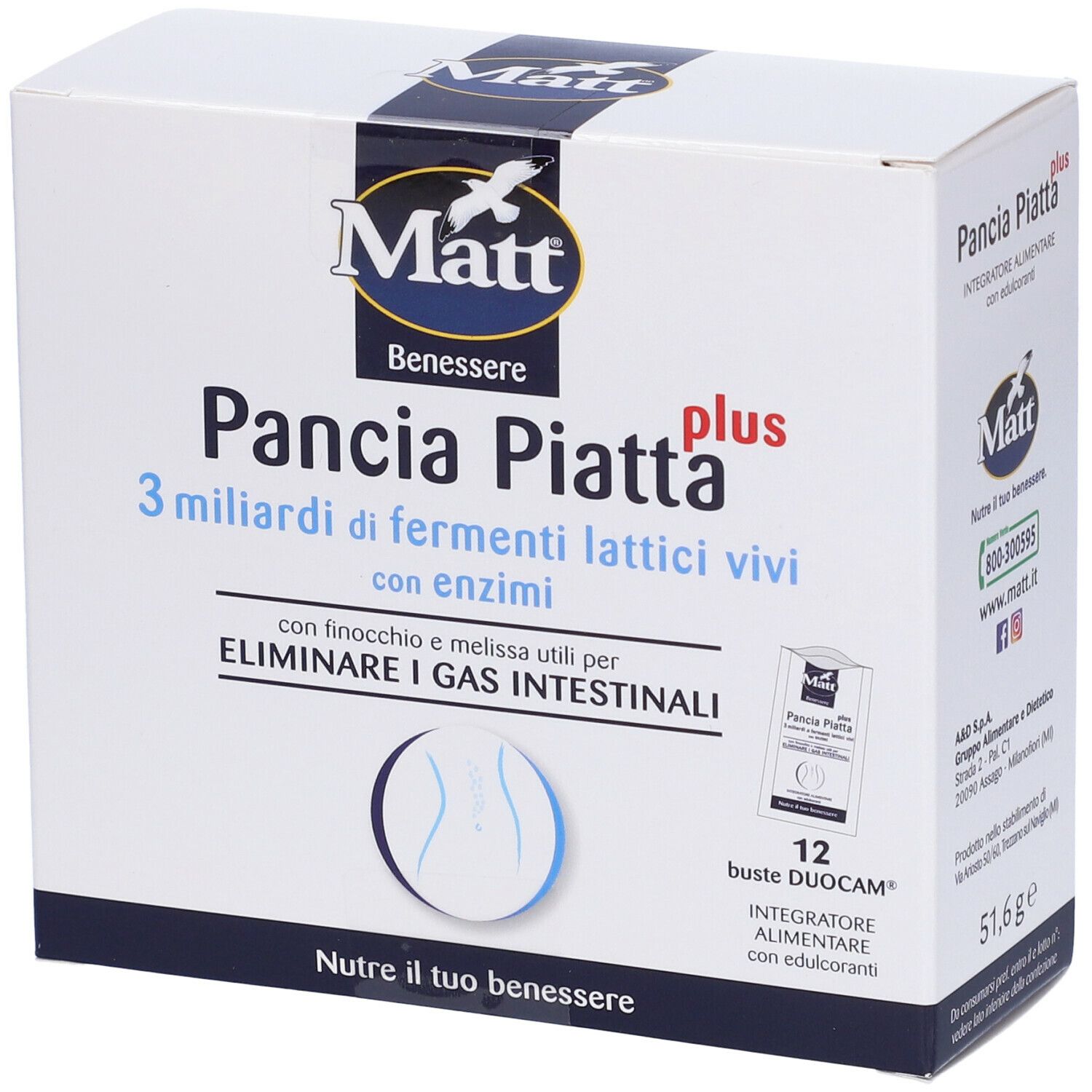 Image of MATT Benessere Pancia Piatta Plus Integratore Alimentare