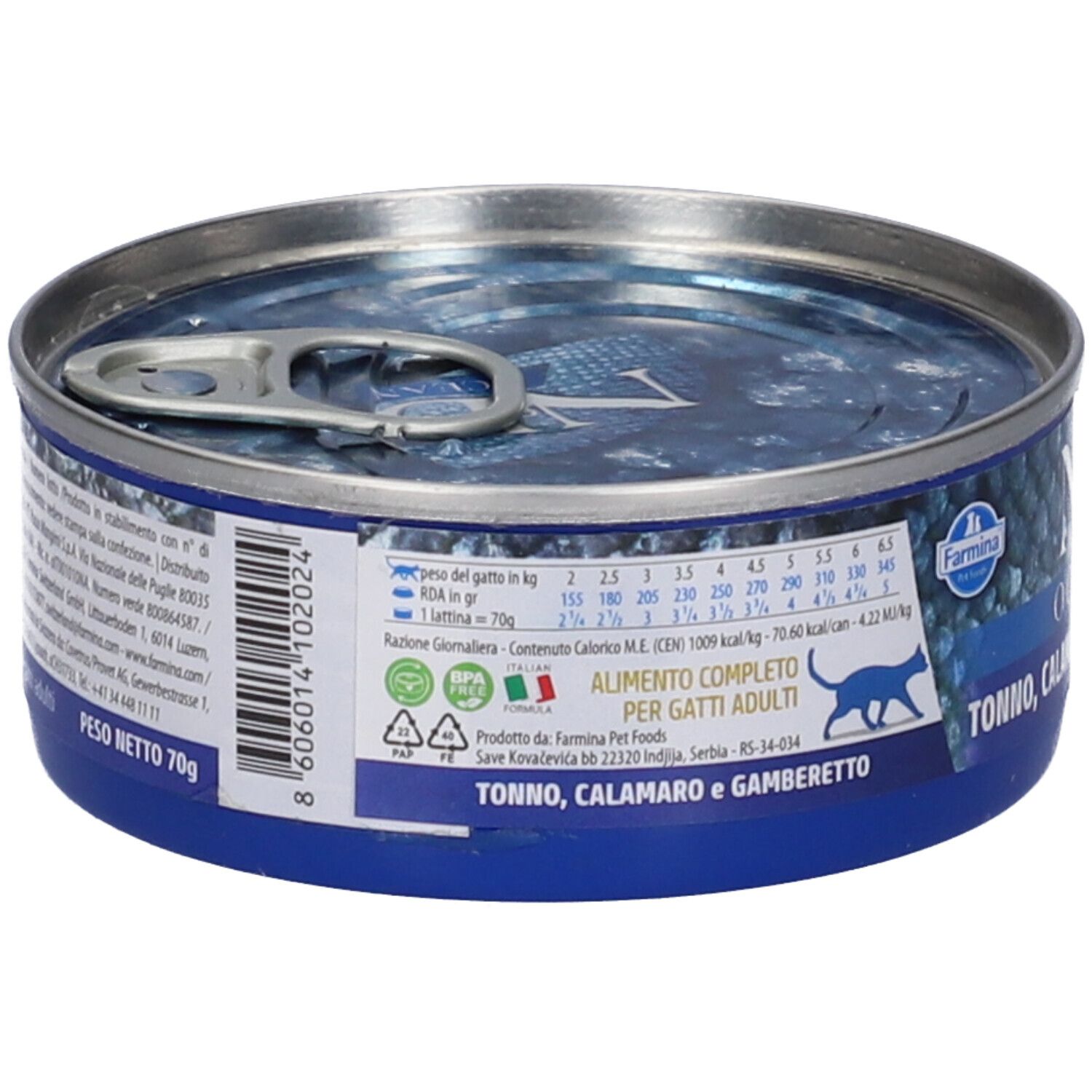 N&D CAT Ocean SEA Bass&Squ&Shr 80 g Futter